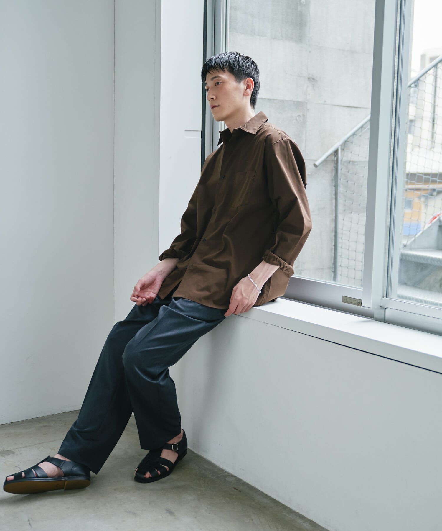 URBAN RESEARCH DOORS「『速乾/イージーケア/UVカット』『URTECH』Aircare ロングスリーブシャツ 26AW」|シャツ・ブラウス|