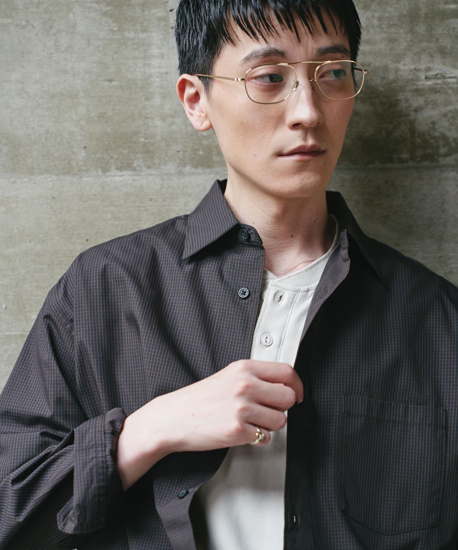 URBAN RESEARCH DOORS「『速乾/イージーケア/UVカット』『URTECH』Aircare ロングスリーブシャツ 26AW」|シャツ・ブラウス|