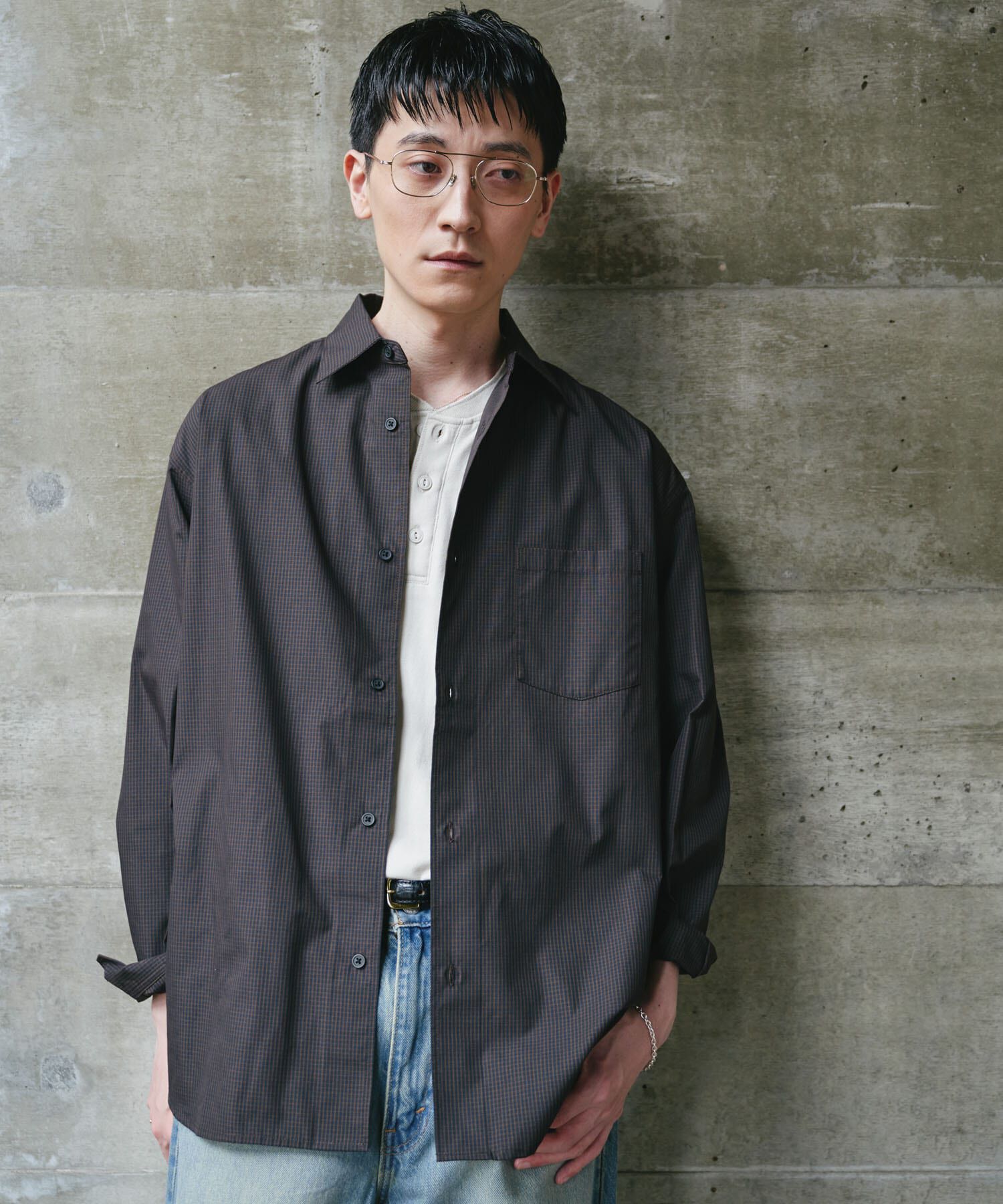 URBAN RESEARCH DOORS「『速乾/イージーケア/UVカット』『URTECH』Aircare ロングスリーブシャツ 26AW」|シャツ・ブラウス|