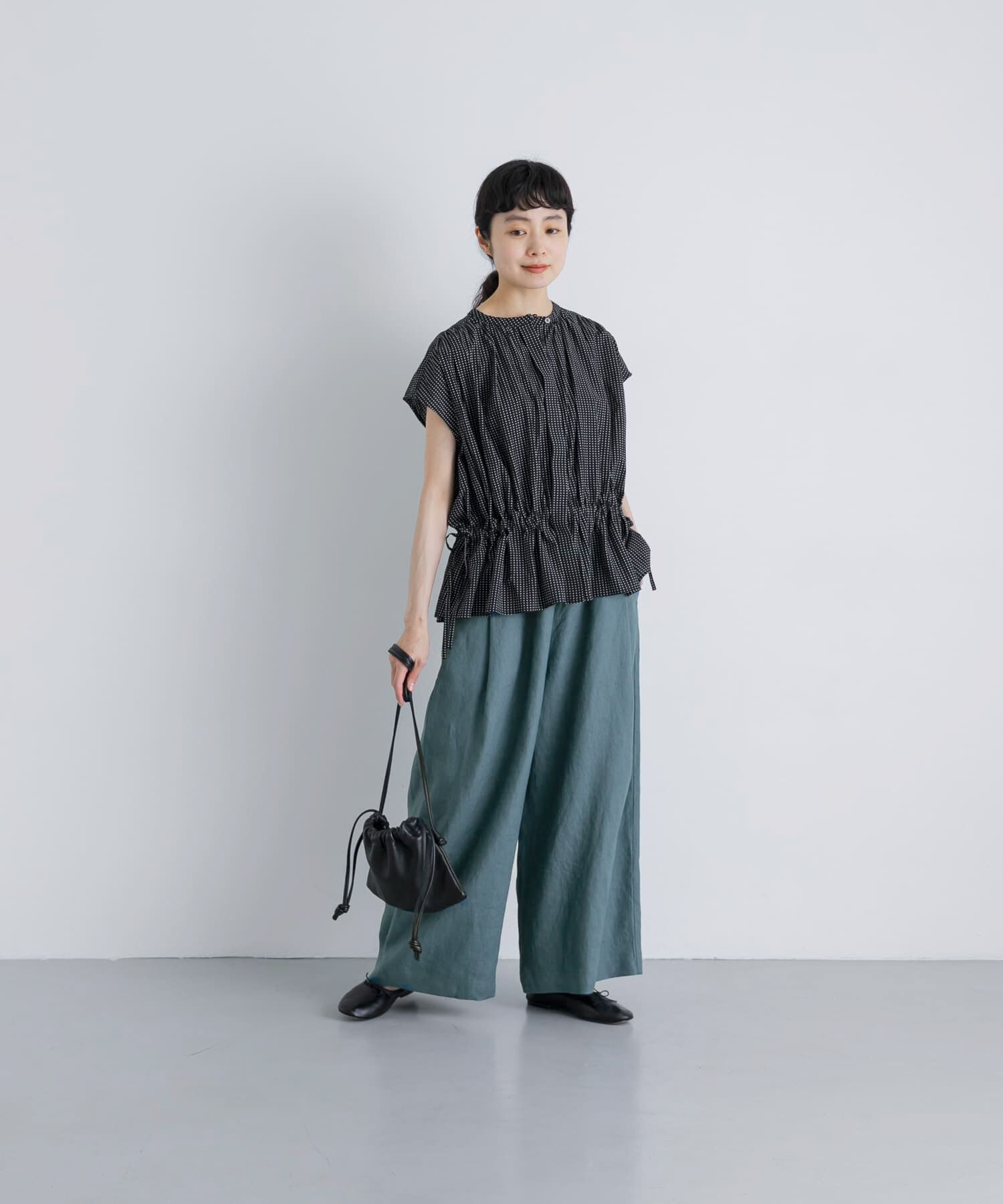 かぐれ「カラーリネンクロップドパンツ」|その他|