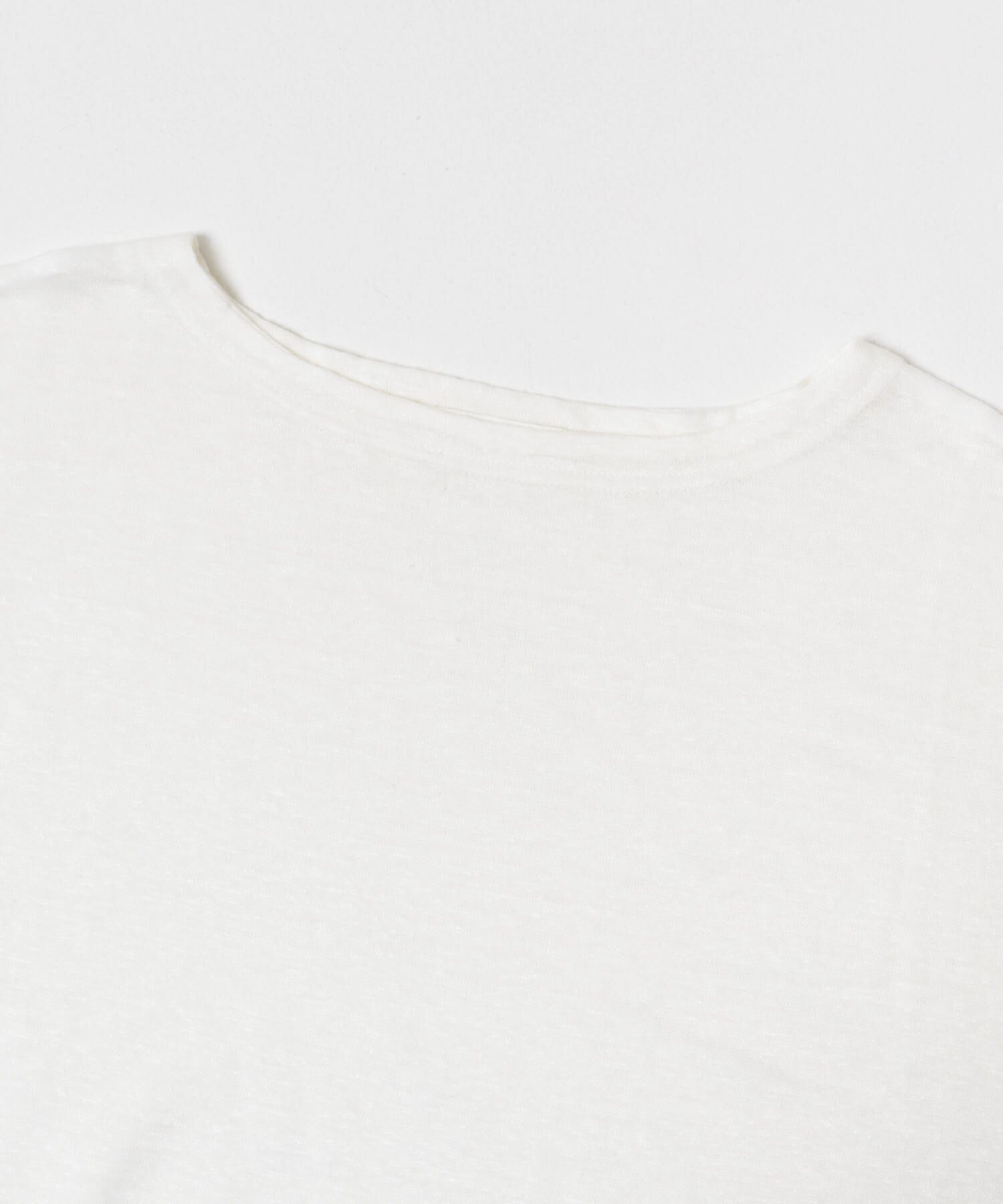 かぐれ「リネンボートネックカットソー」|Tシャツ・カットソー|