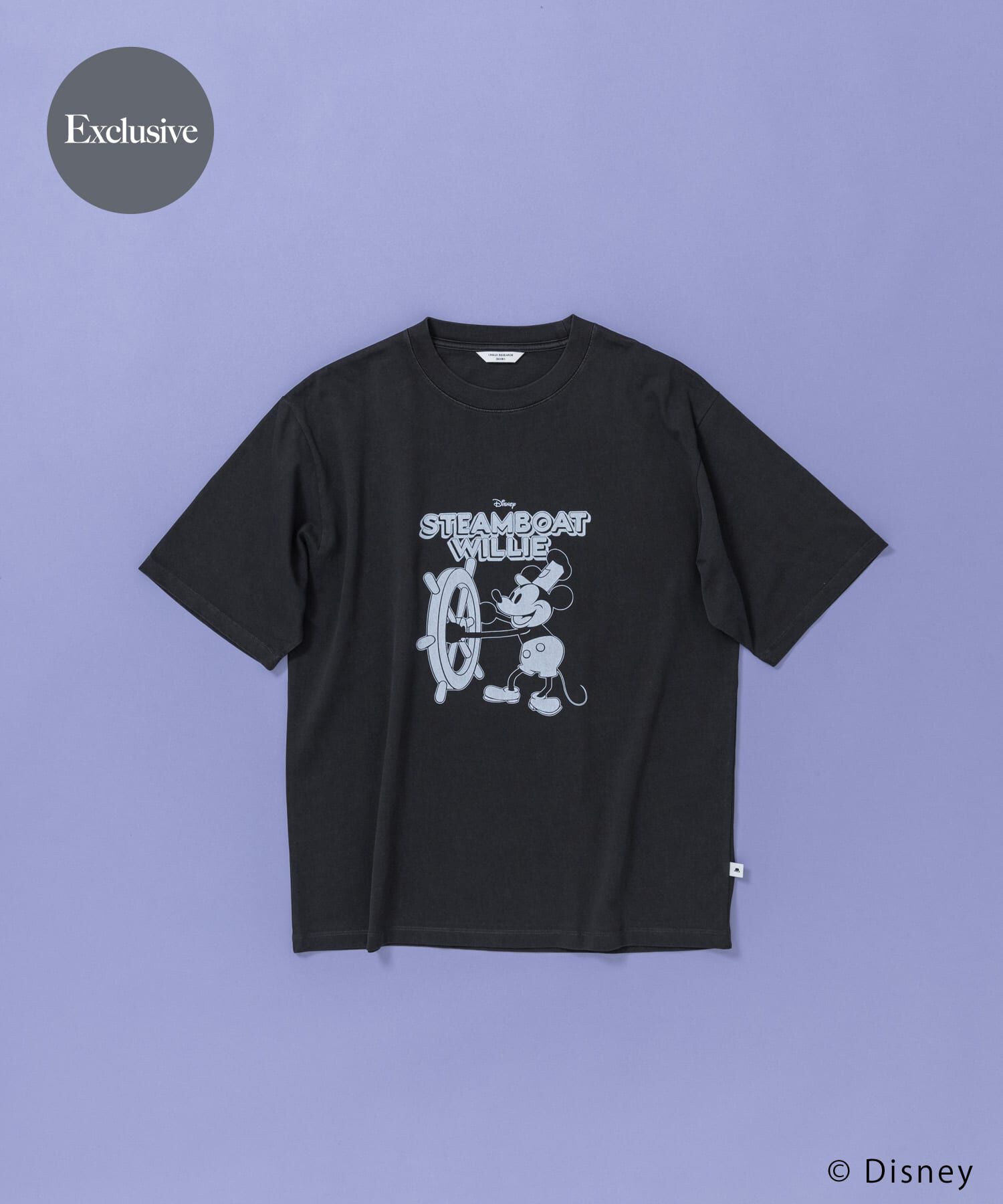 URBAN RESEARCH DOORS「別注/Disney/プリントTシャツ」|Tシャツ・カットソー|チャコールグレー
