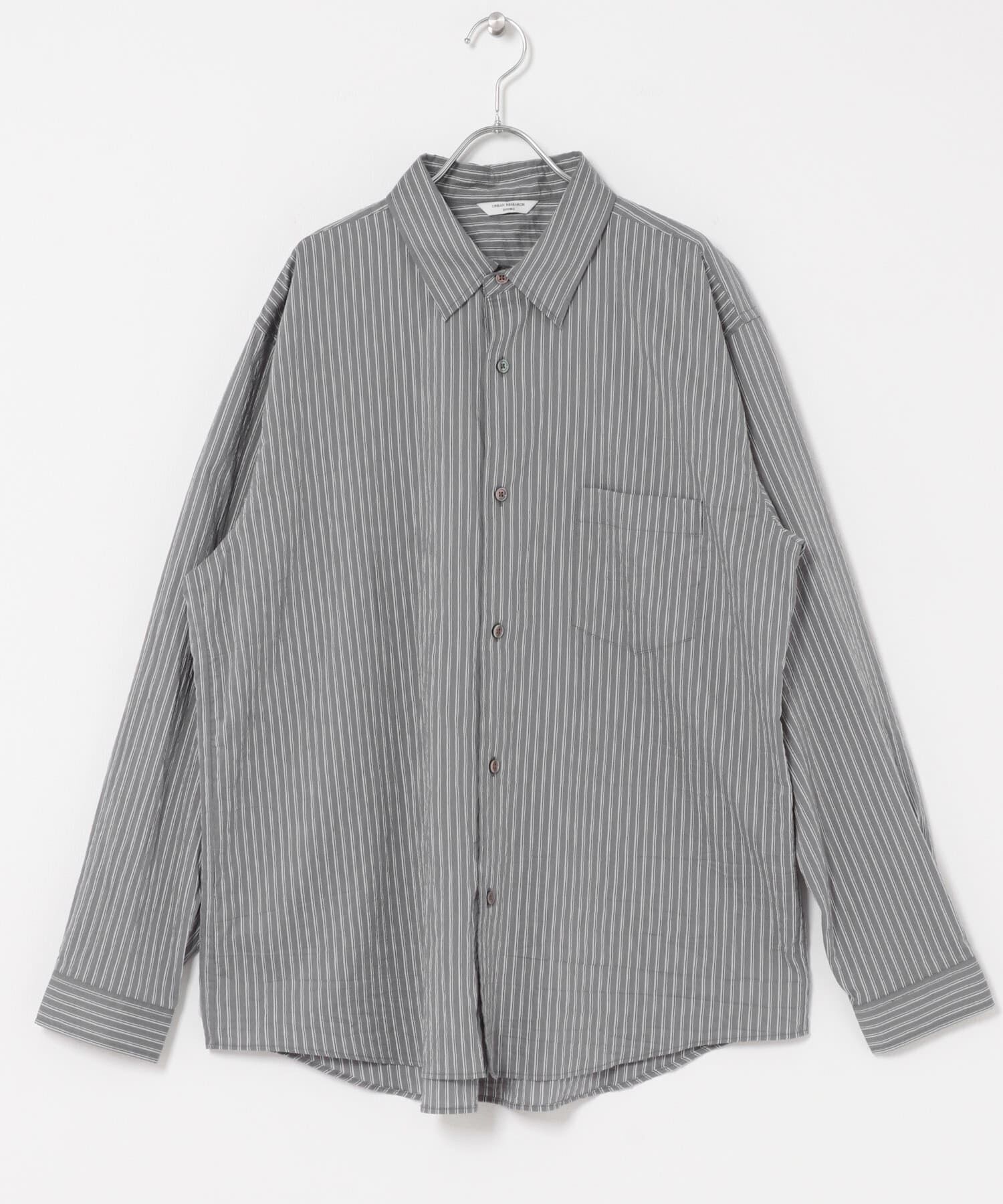URBAN RESEARCH DOORS「ライトウェイトストライプレギュラーカラーシャツ 26AW」|シャツ・ブラウス|