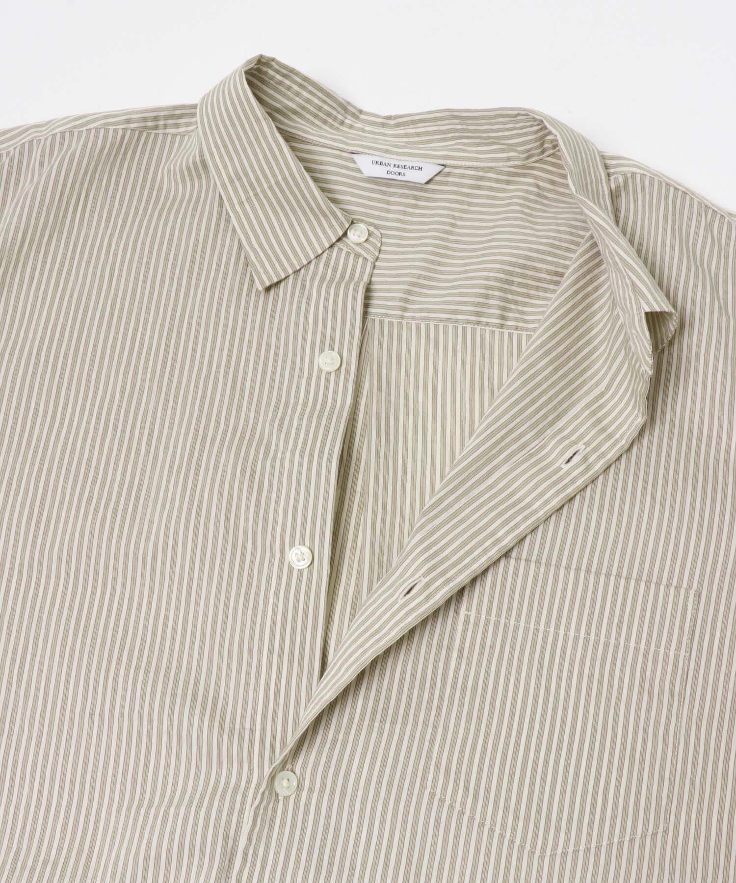 URBAN RESEARCH DOORS「ライトウェイトストライプレギュラーカラーシャツ 26AW」|シャツ・ブラウス|