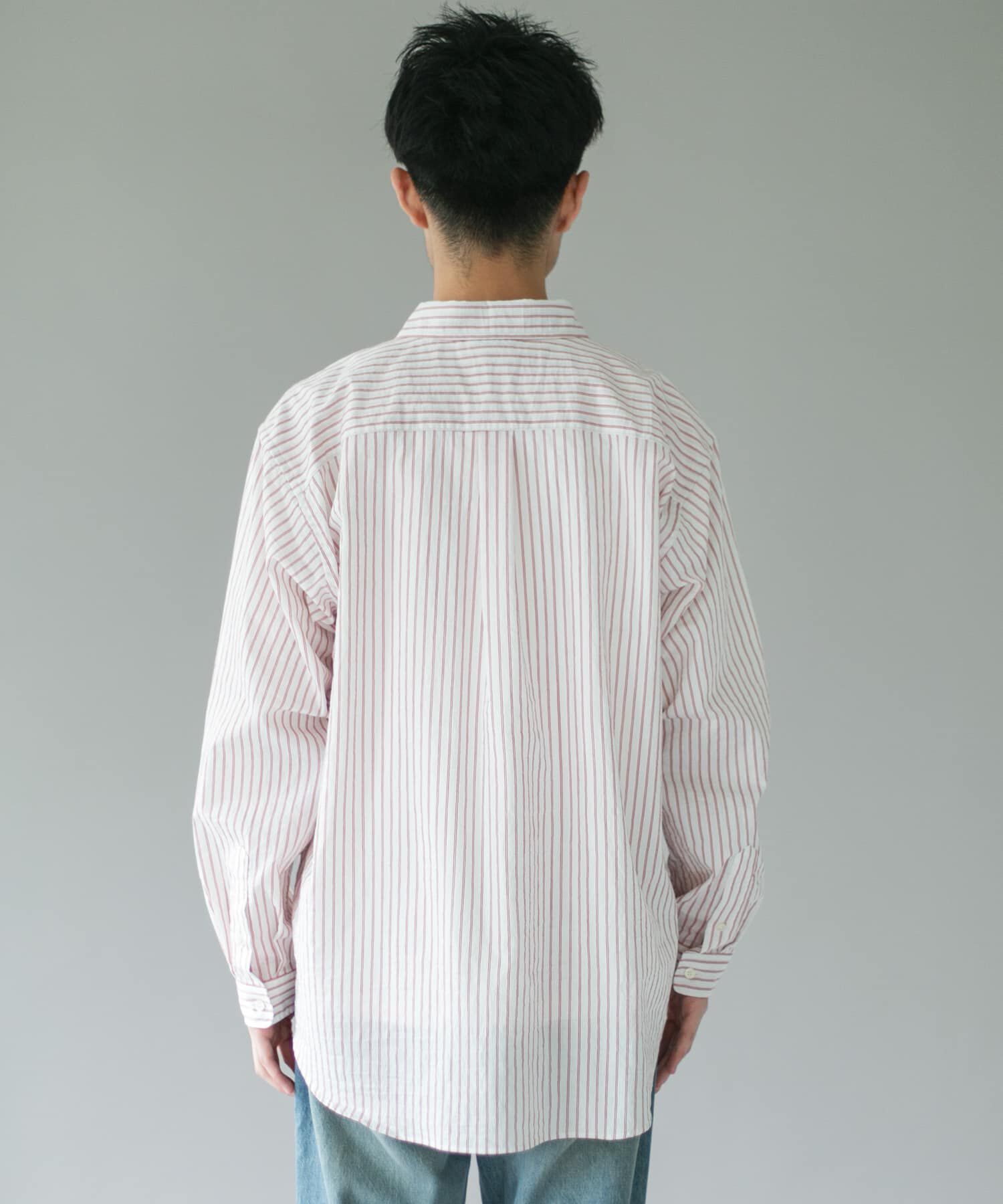 URBAN RESEARCH DOORS「ライトウェイトストライプレギュラーカラーシャツ 26AW」|シャツ・ブラウス|