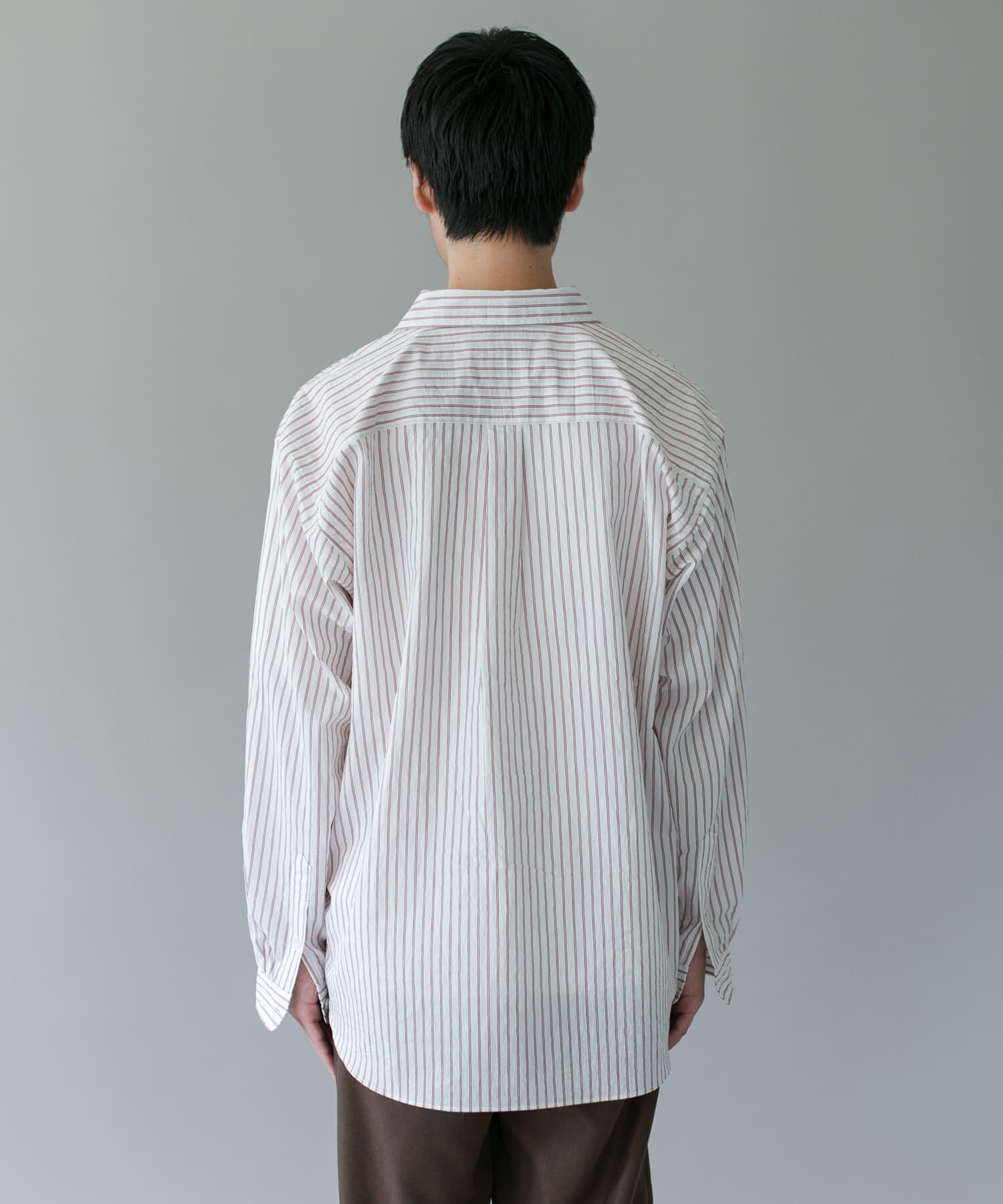 URBAN RESEARCH DOORS「ライトウェイトストライプレギュラーカラーシャツ 26AW」|シャツ・ブラウス|