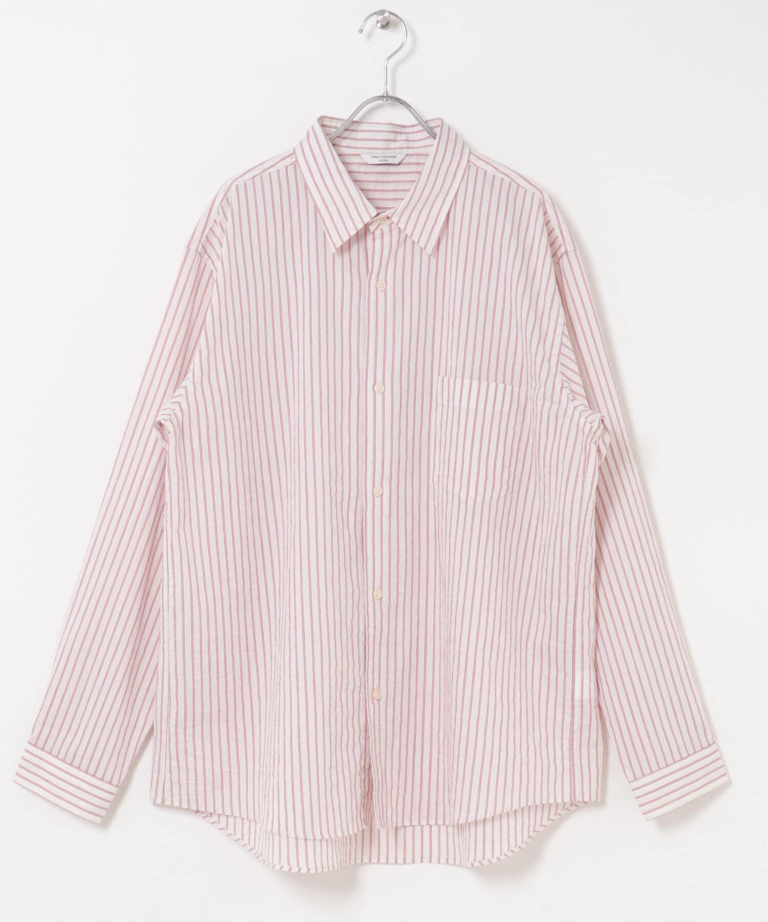 URBAN RESEARCH DOORS「ライトウェイトストライプレギュラーカラーシャツ 26AW」|シャツ・ブラウス|