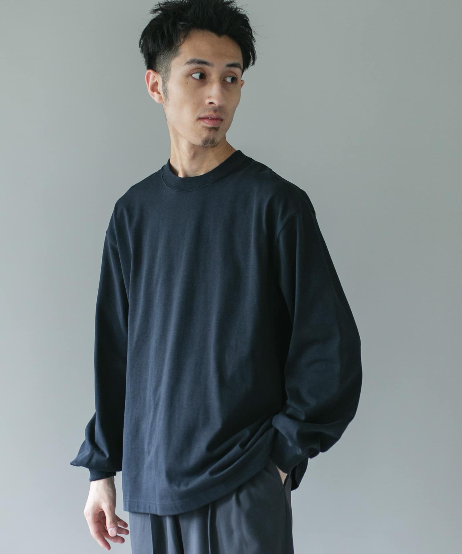 URBAN RESEARCH DOORS「10.5オンス ヘビーウェイトロングスリーブ Tシャツ」|Tシャツ・カットソー|