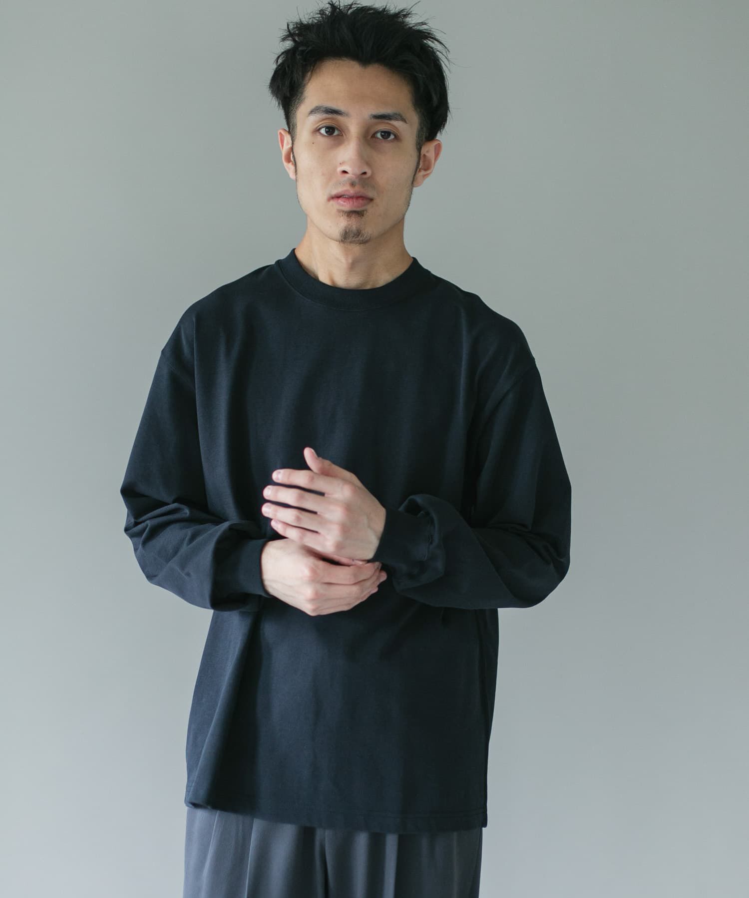 URBAN RESEARCH DOORS「10.5オンス ヘビーウェイトロングスリーブ Tシャツ」|Tシャツ・カットソー|