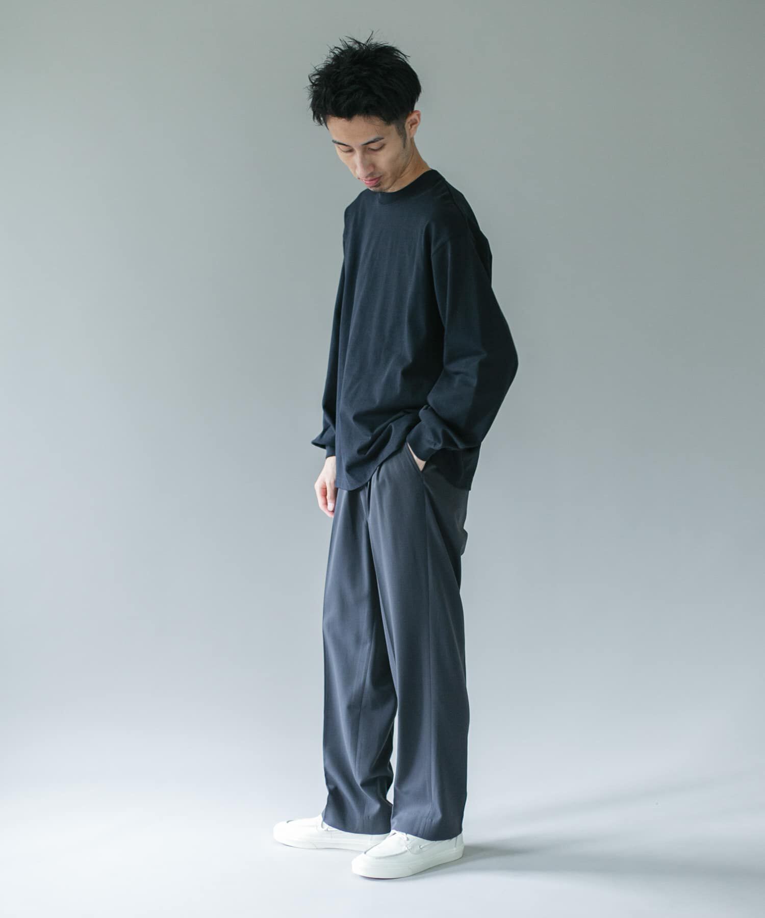 URBAN RESEARCH DOORS「10.5オンス ヘビーウェイトロングスリーブ Tシャツ」|Tシャツ・カットソー|