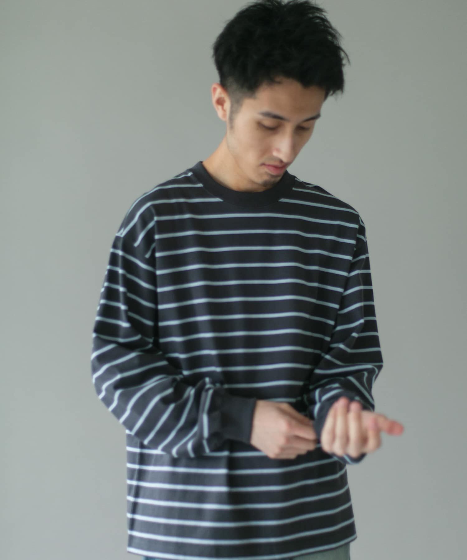 URBAN RESEARCH DOORS「10.5オンス ヘビーウェイトロングスリーブ Tシャツ」|Tシャツ・カットソー|