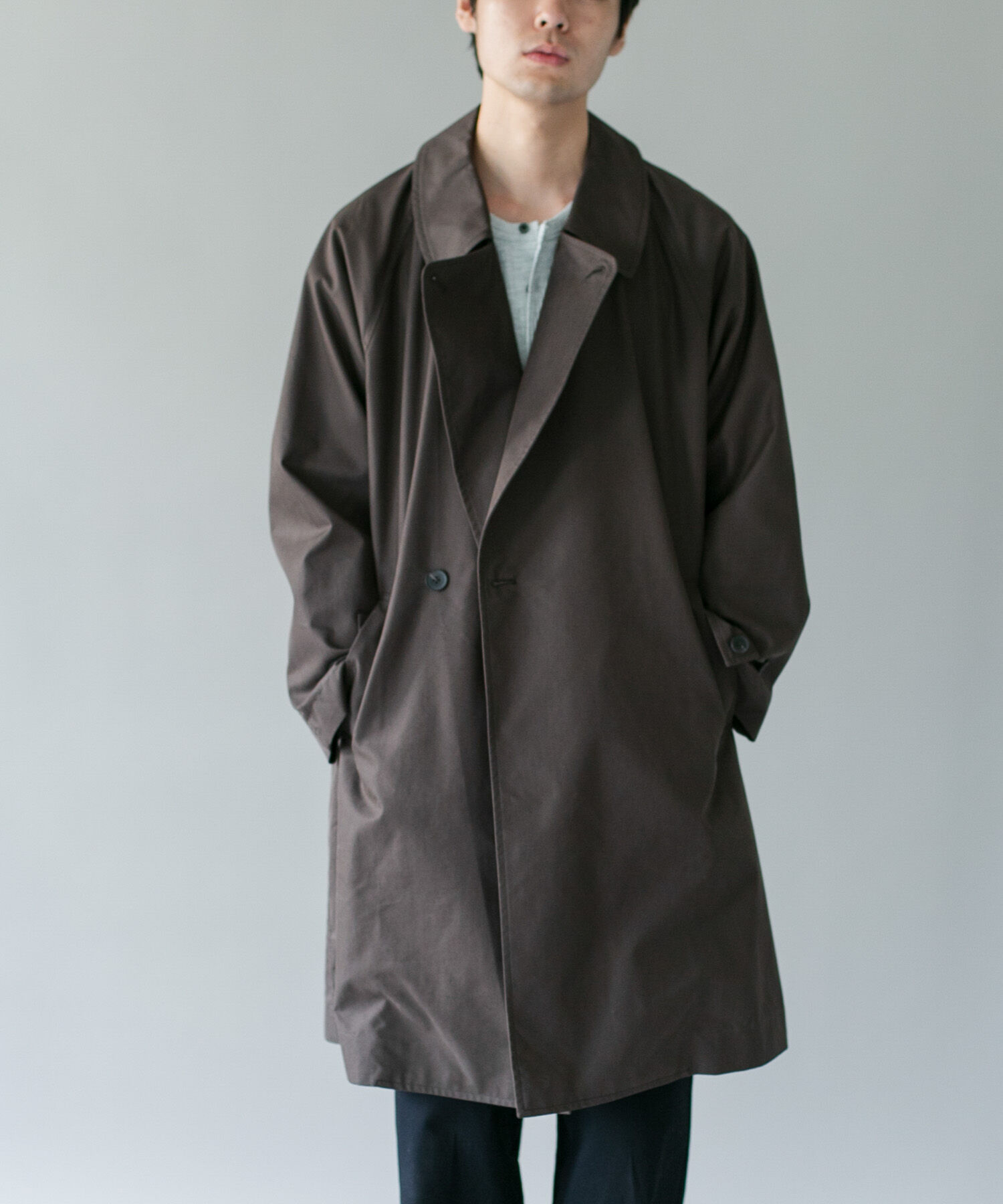 URBAN RESEARCH DOORS「TCツイル オーバーフィット トレンチコート 26AW」|トレンチコート|