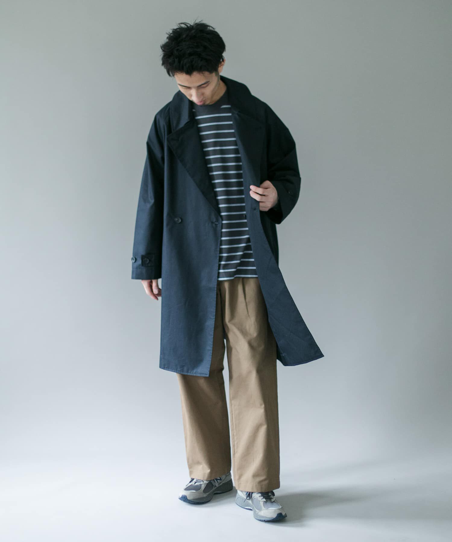 URBAN RESEARCH DOORS「TCツイル オーバーフィット トレンチコート 26AW」|トレンチコート|