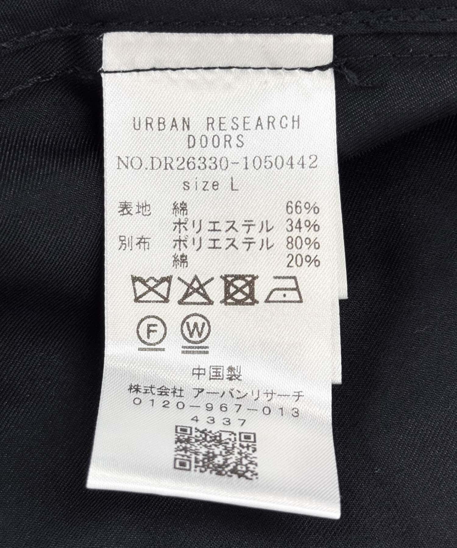 URBAN RESEARCH DOORS「TCツイル オーバーフィット トレンチコート 26AW」|トレンチコート|