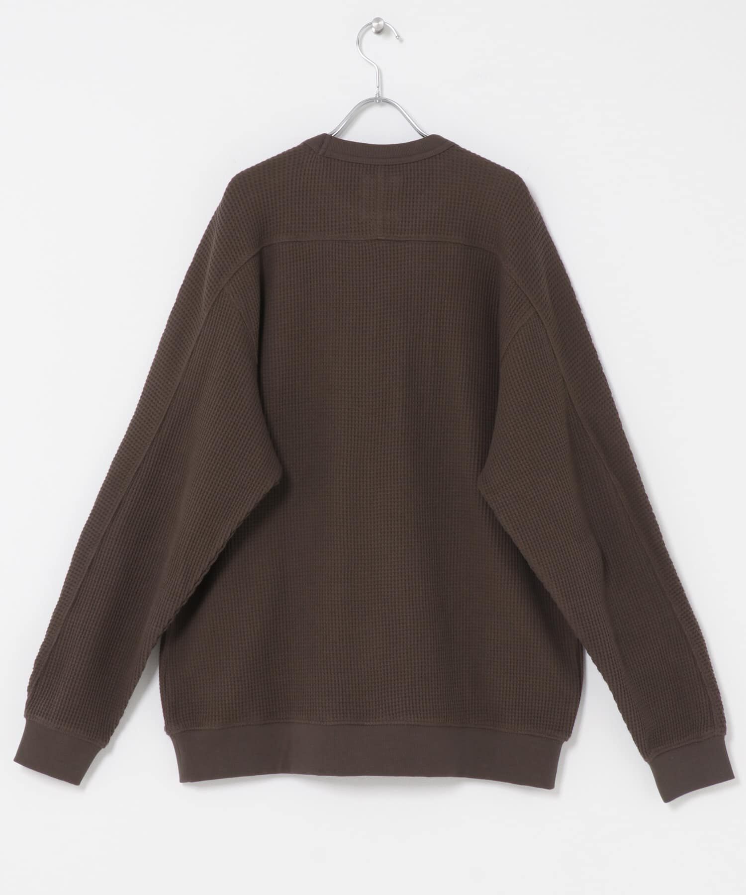URBAN RESEARCH DOORS「『別注』Snow Peak Apparel&times;DOORS　HEAVYWEIGHT WAFFLE PULLOVER 26AW」|Tシャツ・カットソー|