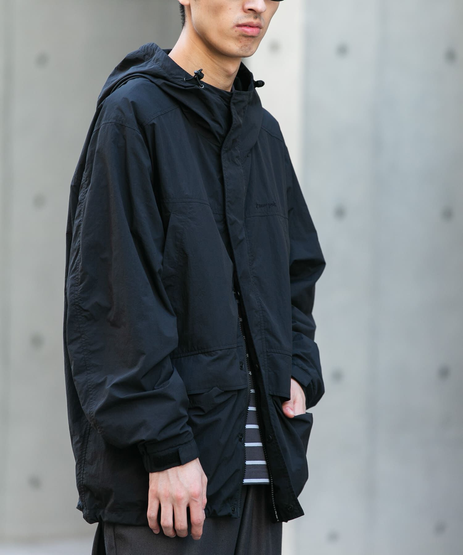 URBAN RESEARCH DOORS「『別注』Snow Peak Apparel&times;DOORS　NYLON TUSSAH PARKA 26AW」|ノーカラーコート|