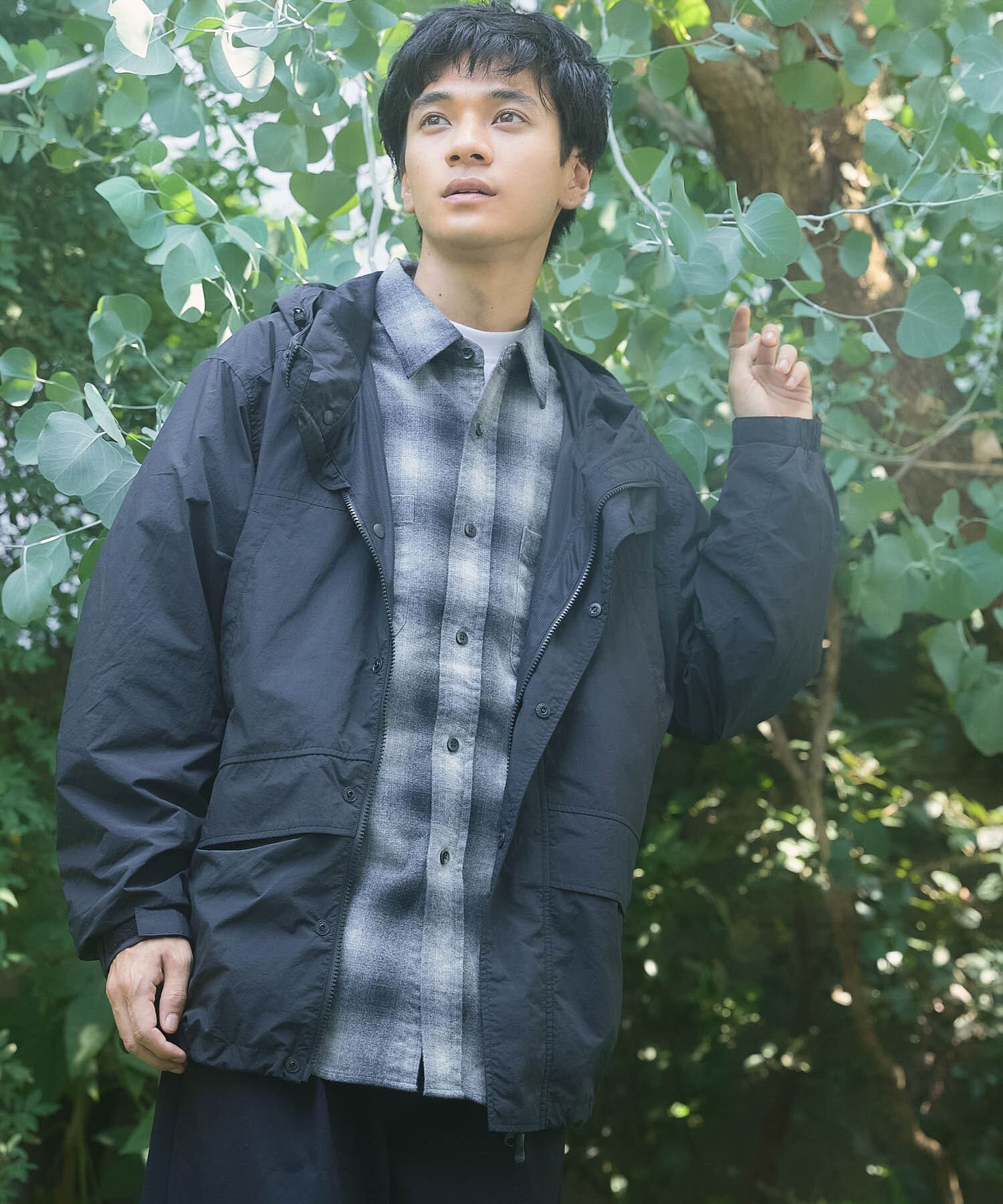 URBAN RESEARCH DOORS「『別注』Snow Peak Apparel&times;DOORS　NYLON TUSSAH PARKA 26AW」|ノーカラーコート|
