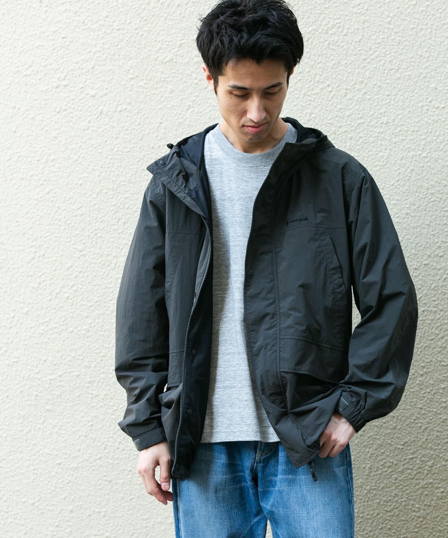 URBAN RESEARCH DOORS「『別注』Snow Peak Apparel&times;DOORS　NYLON TUSSAH PARKA 26AW」|ノーカラーコート|