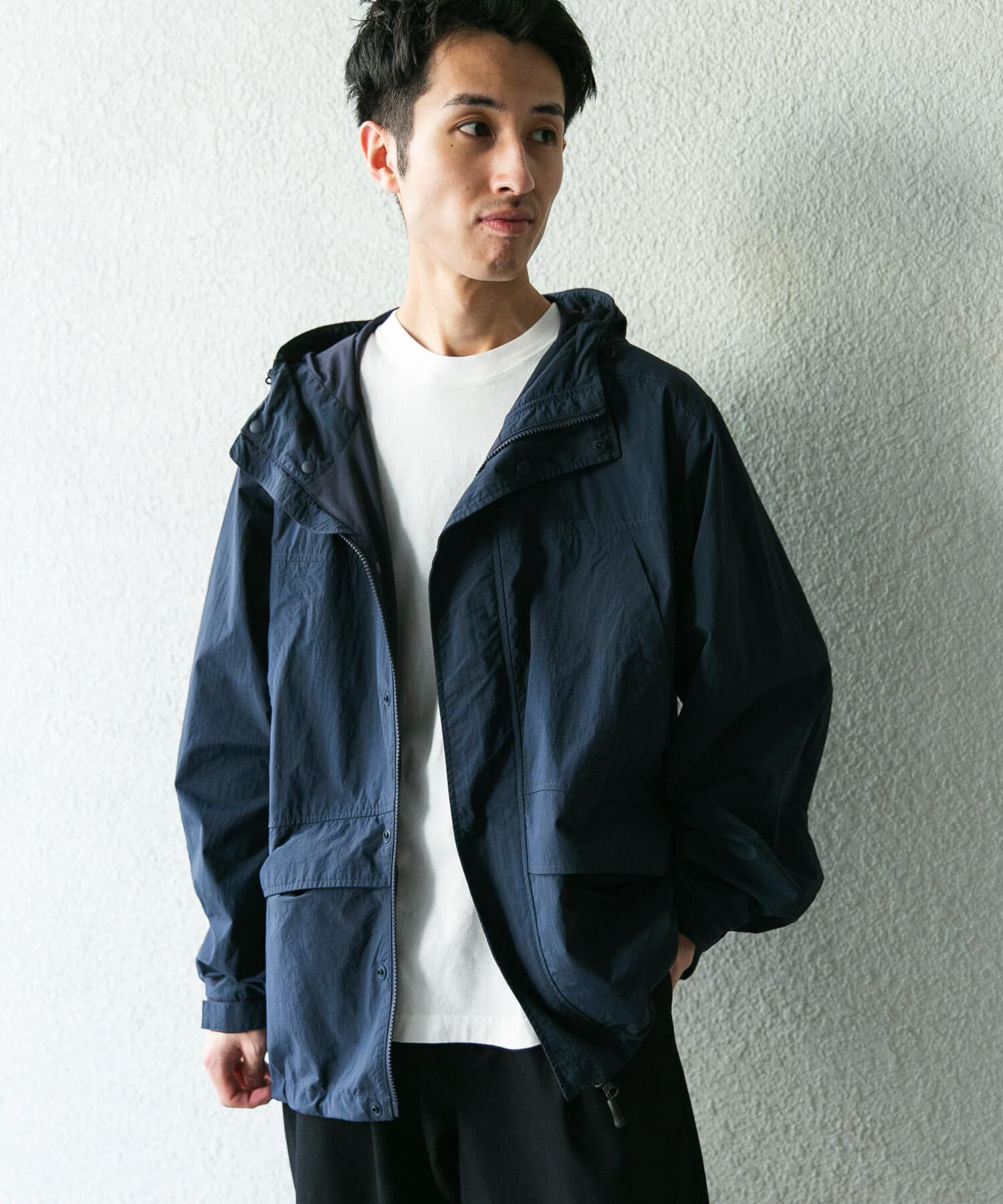 URBAN RESEARCH DOORS「『別注』Snow Peak Apparel&times;DOORS　NYLON TUSSAH PARKA 26AW」|ノーカラーコート|