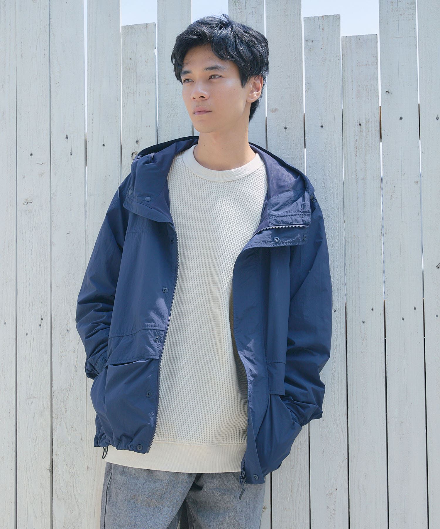 URBAN RESEARCH DOORS「『別注』Snow Peak Apparel&times;DOORS　NYLON TUSSAH PARKA 26AW」|ノーカラーコート|