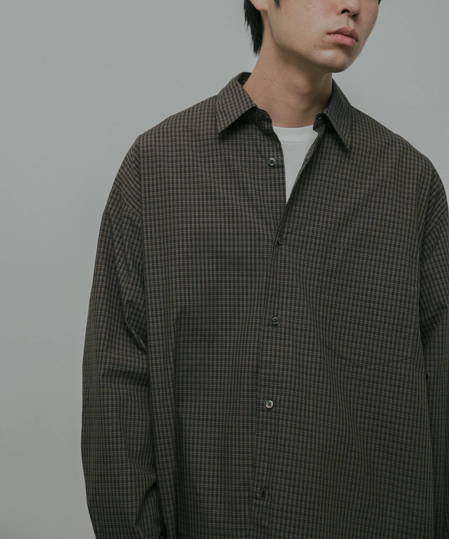 URBAN RESEARCH DOORS「OG Cotton Poplin Plaid Shirts」|シャツ・ブラウス|