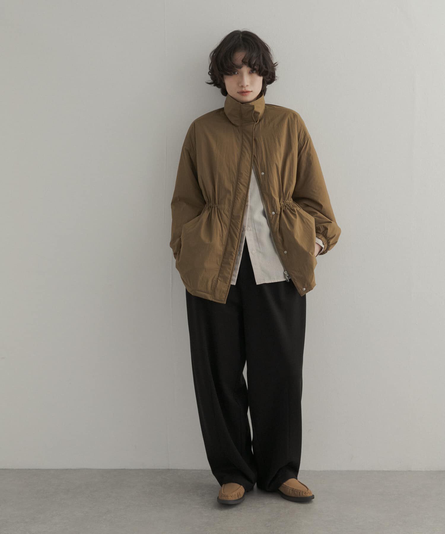 URBAN RESEARCH DOORS「『WEB限定』撥水中綿ウエストギャザーブルゾン 26AW」|ブルゾン・スタジャン|