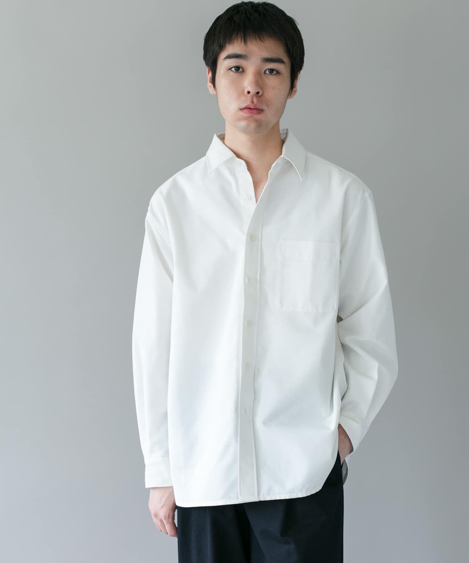 URBAN RESEARCH DOORS「DRYMIX オックス ロングスリーブ シャツ 26AW」|シャツ・ブラウス|