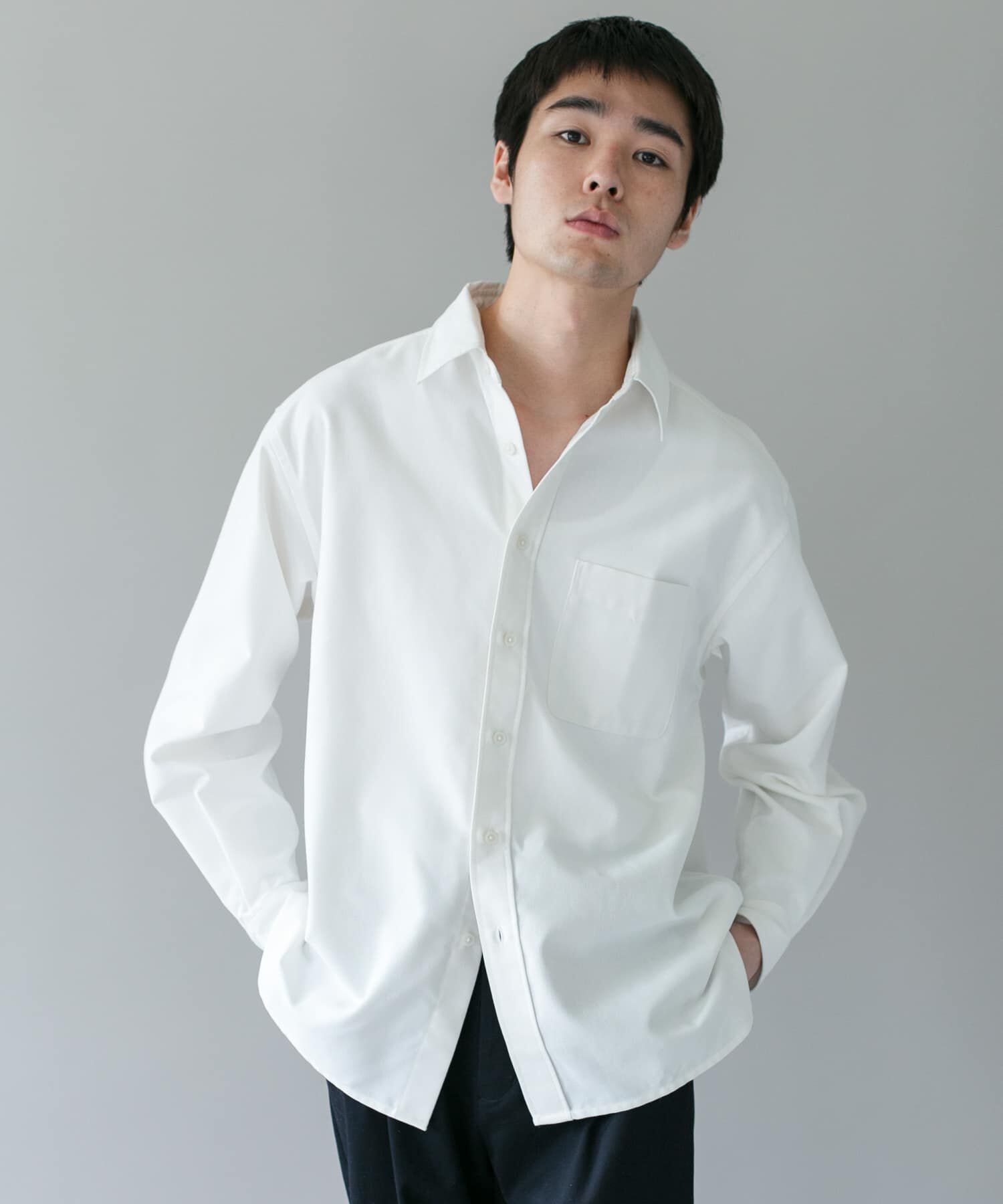 URBAN RESEARCH DOORS「DRYMIX オックス ロングスリーブ シャツ 26AW」|シャツ・ブラウス|