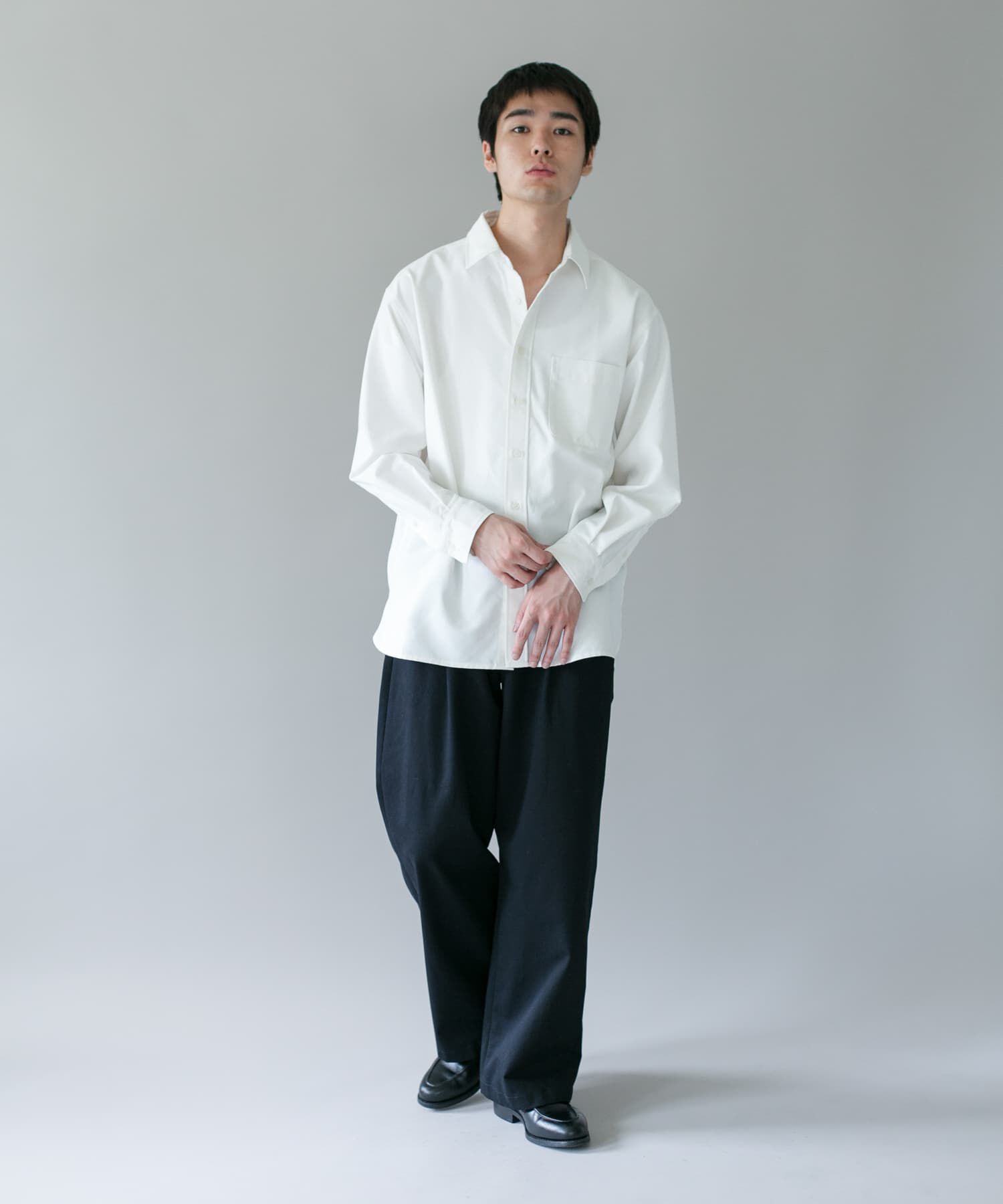 URBAN RESEARCH DOORS「DRYMIX オックス ロングスリーブ シャツ 26AW」|シャツ・ブラウス|