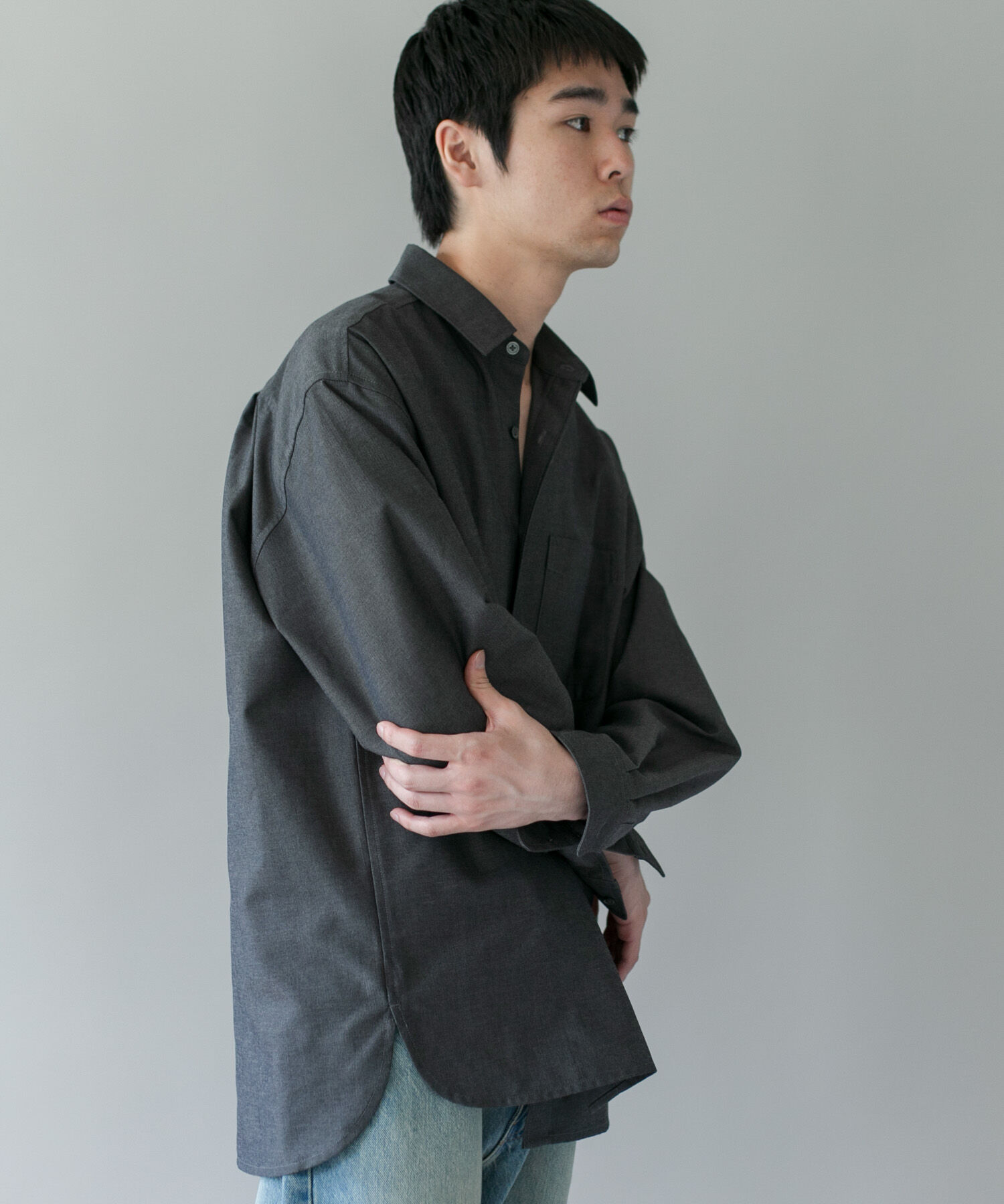URBAN RESEARCH DOORS「DRYMIX オックス ロングスリーブ シャツ 26AW」|シャツ・ブラウス|