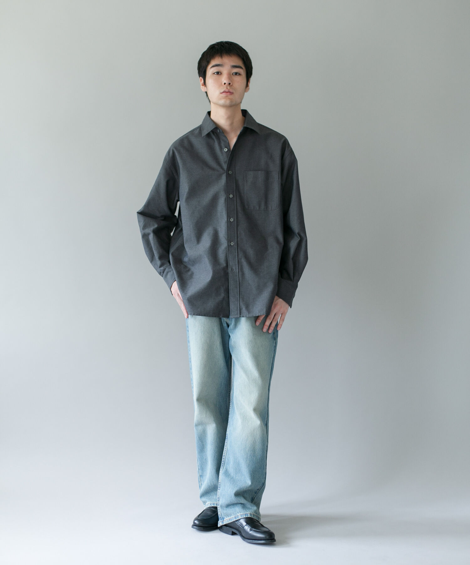 URBAN RESEARCH DOORS「DRYMIX オックス ロングスリーブ シャツ 26AW」|シャツ・ブラウス|