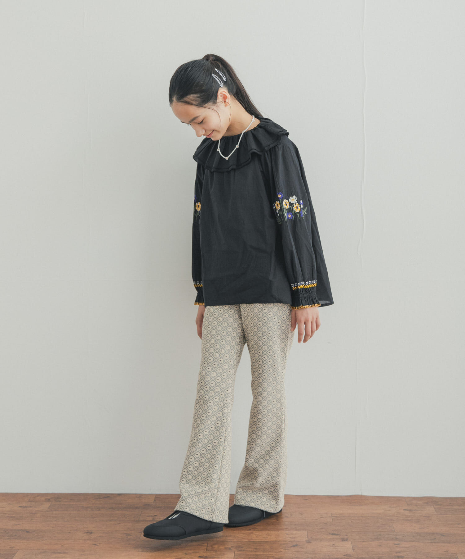 URBAN RESEARCH DOORS「『150サイズあり』フラワージャガードパンツ(KIDS)」|その他|