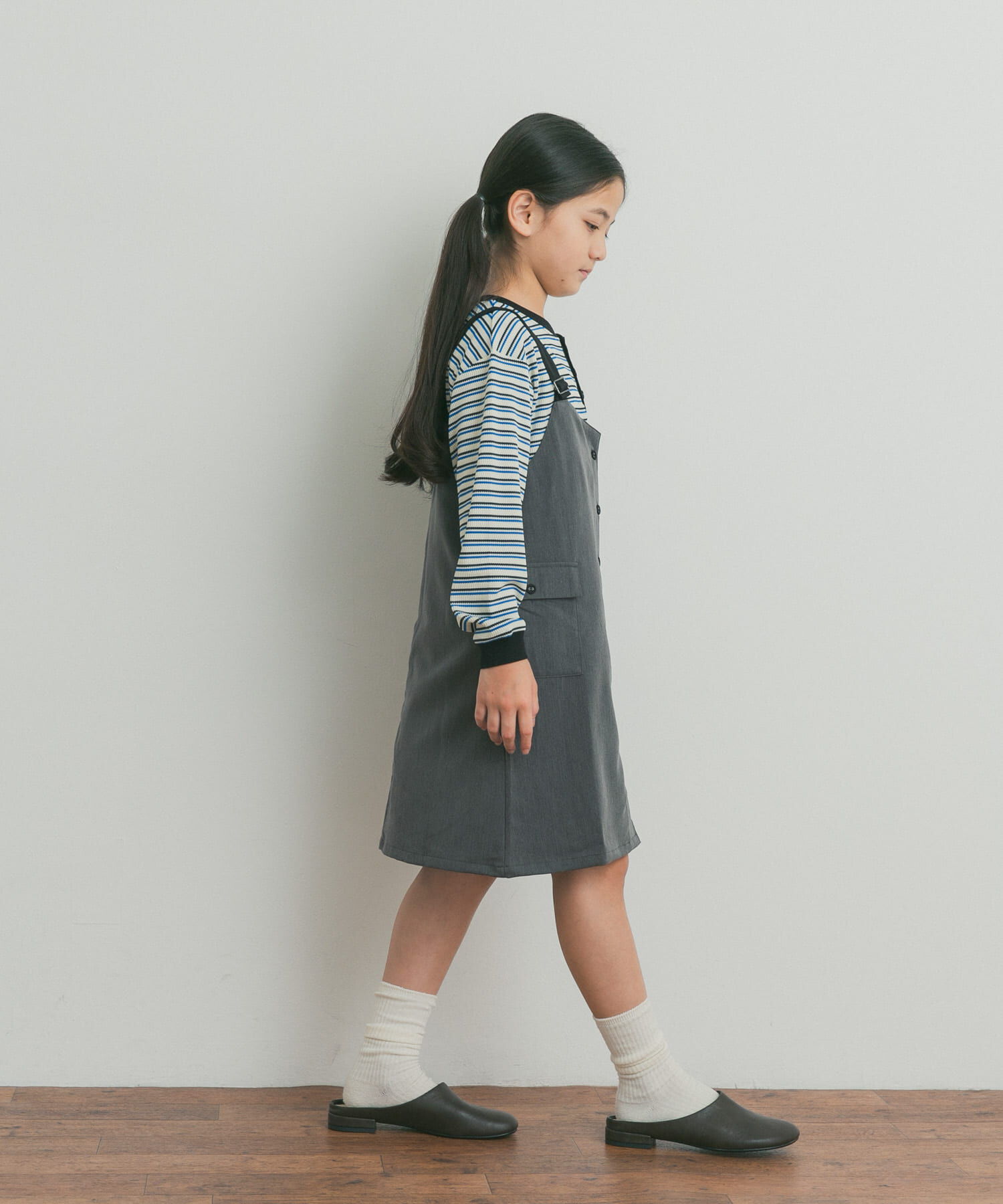 URBAN RESEARCH DOORS「配色釦ジャンスカ(KIDS)」|ワンピース|
