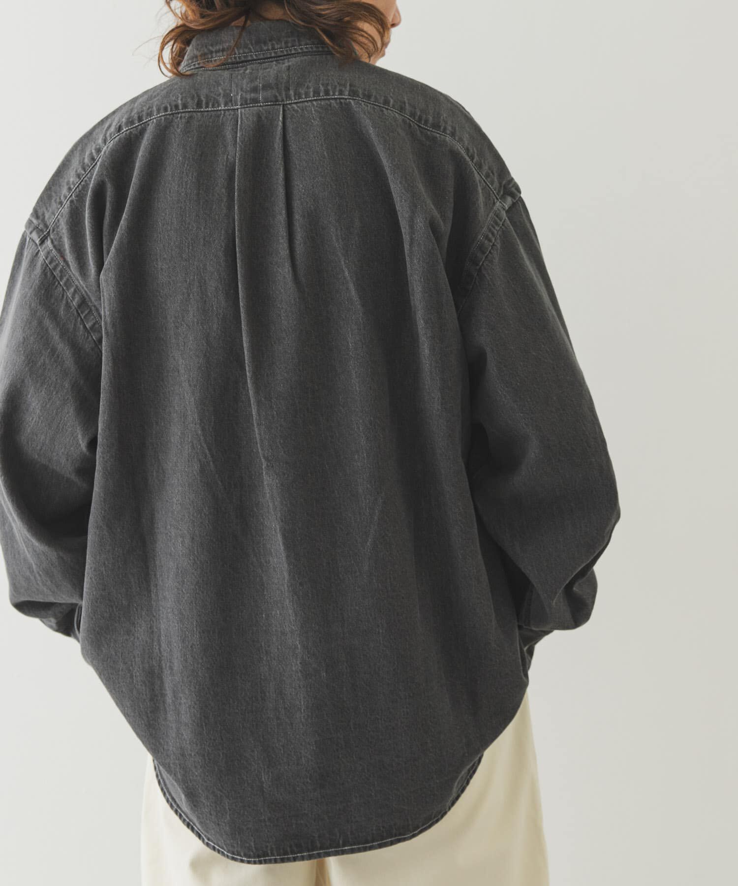 Sonny Label 「オーバーサイズデニムボタンダウンシャツ」|シャツ・ブラウス|