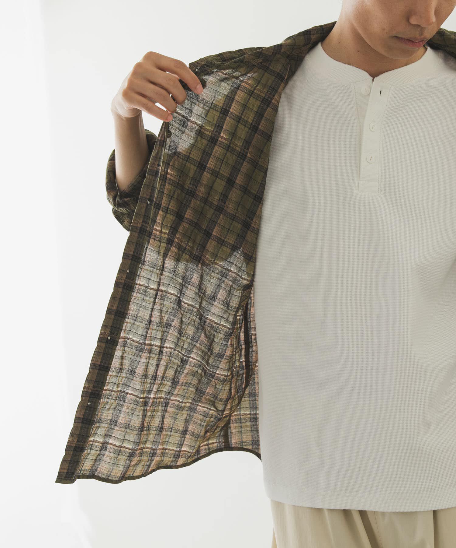 Sonny Label 「チェックフーデッドシャツ」|シャツ・ブラウス|