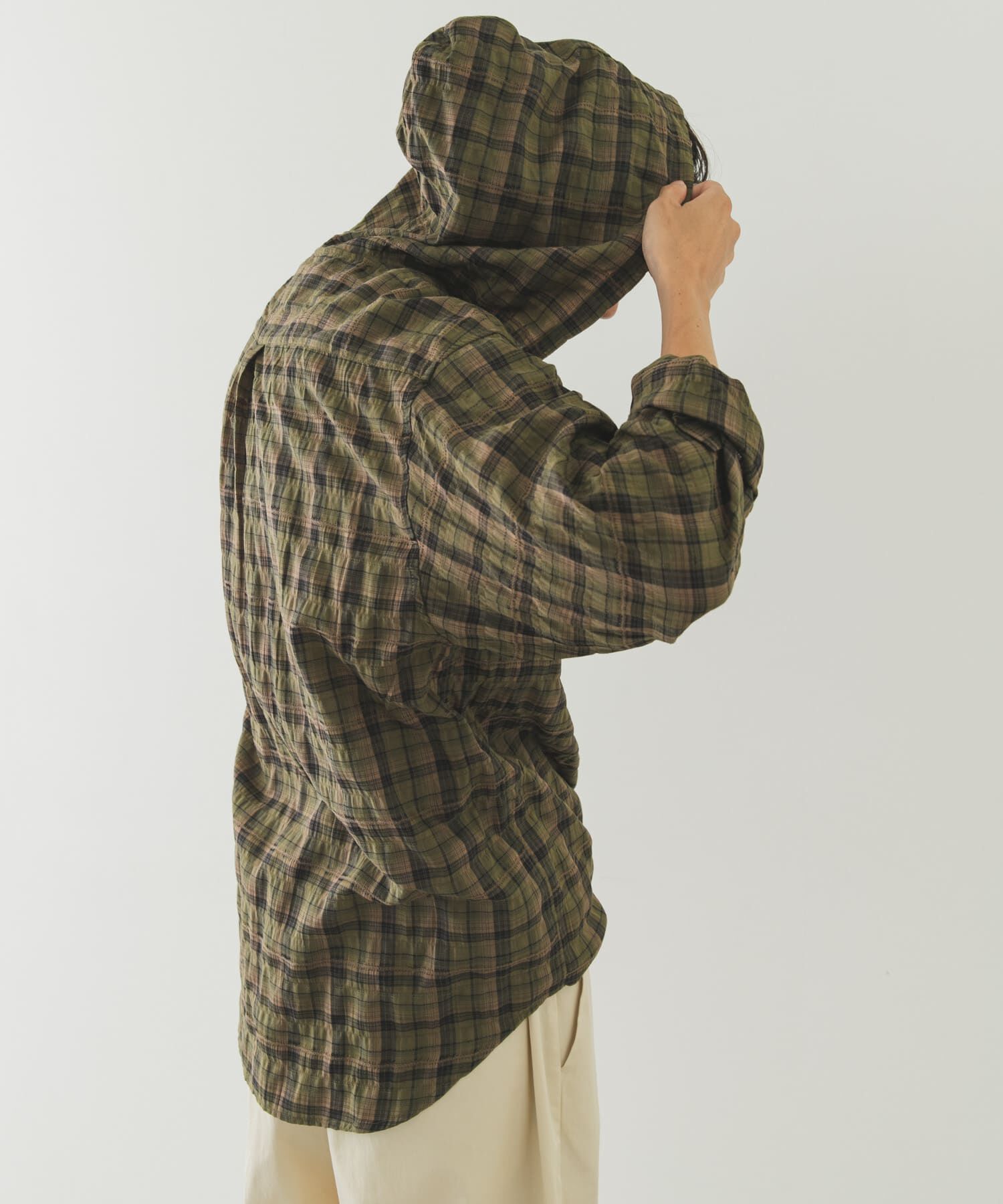 Sonny Label 「チェックフーデッドシャツ」|シャツ・ブラウス|