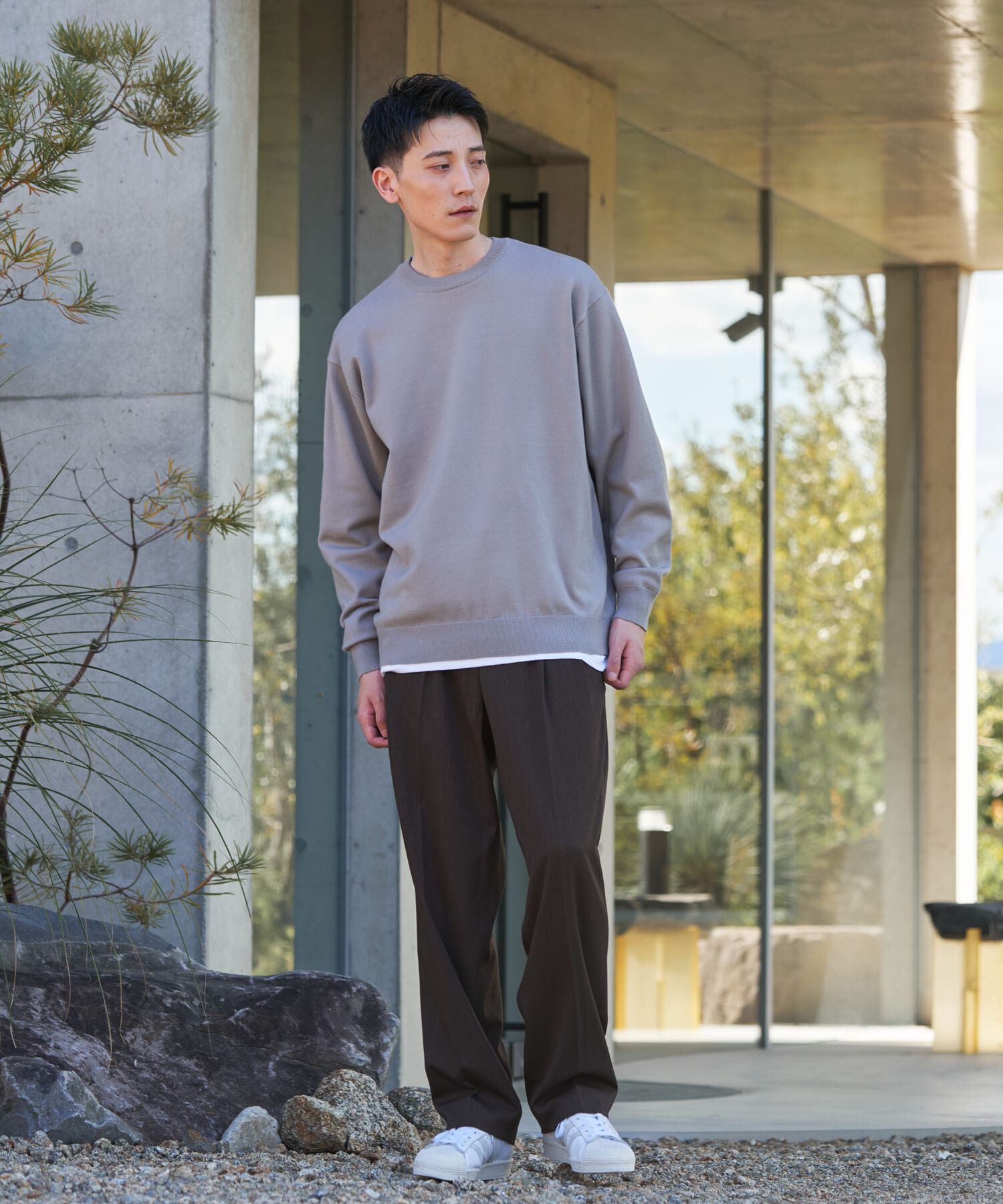 URBAN RESEARCH DOORS「『UR TECH』完声2タックワイドトラウザー 26AW」|その他|