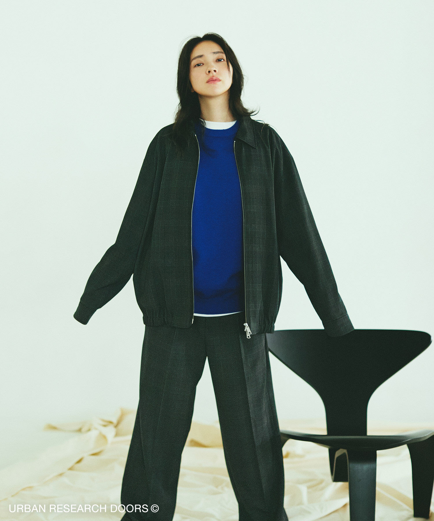 URBAN RESEARCH DOORS「『UR TECH』完声2タックワイドトラウザー 26AW」|その他|チェック