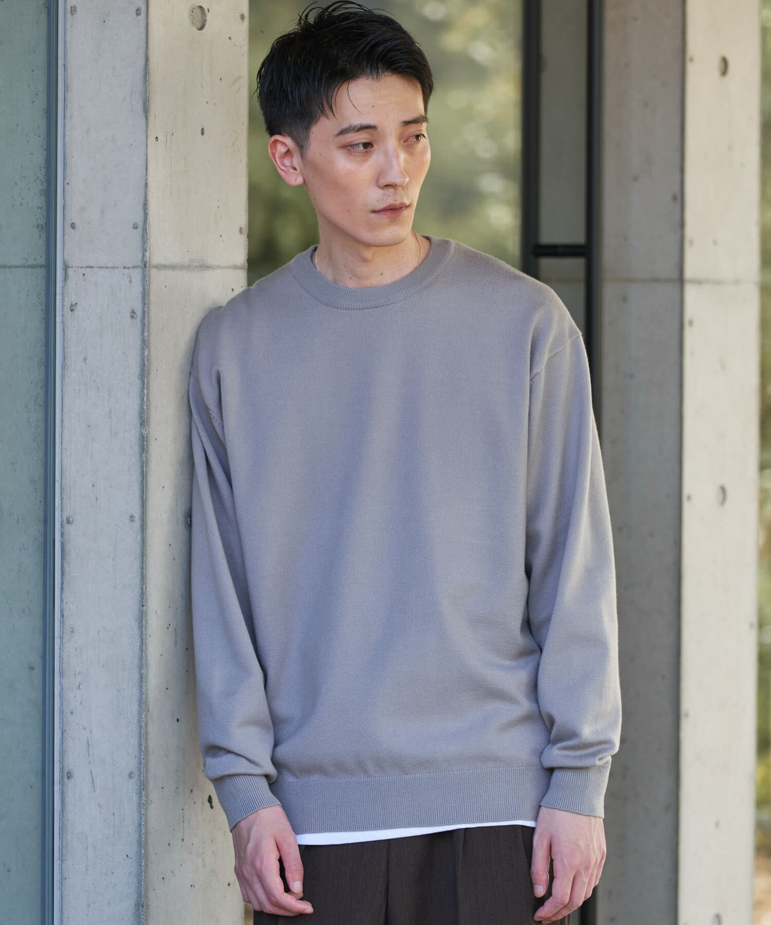 URBAN RESEARCH DOORS「『UR TECH』200日ニット クルーネック 26AW」|ニット・セーター|