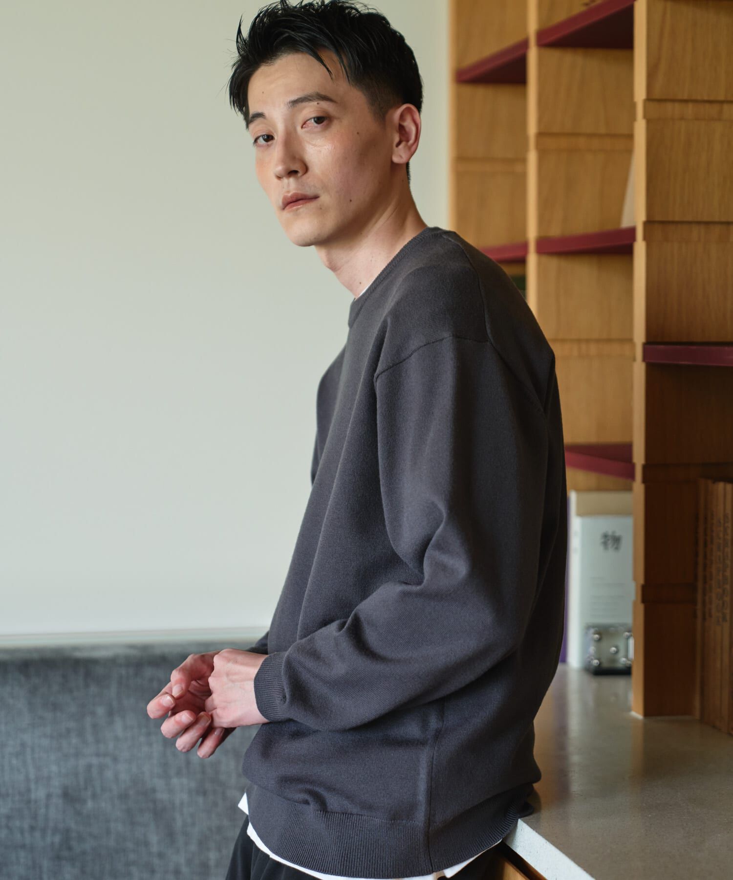 URBAN RESEARCH DOORS「『UR TECH』200日ニット クルーネック 26AW」|ニット・セーター|
