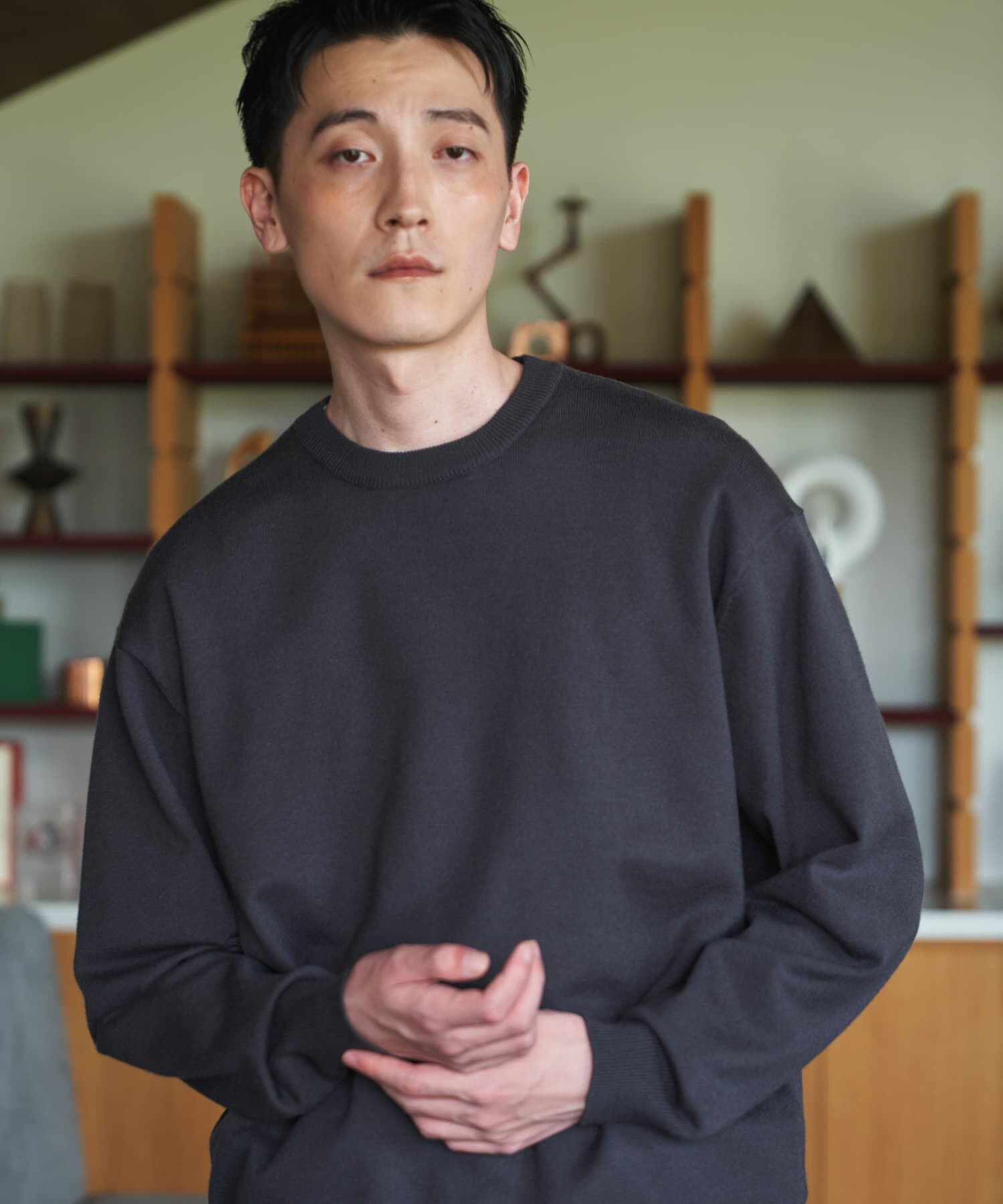 URBAN RESEARCH DOORS「『UR TECH』200日ニット クルーネック 26AW」|ニット・セーター|