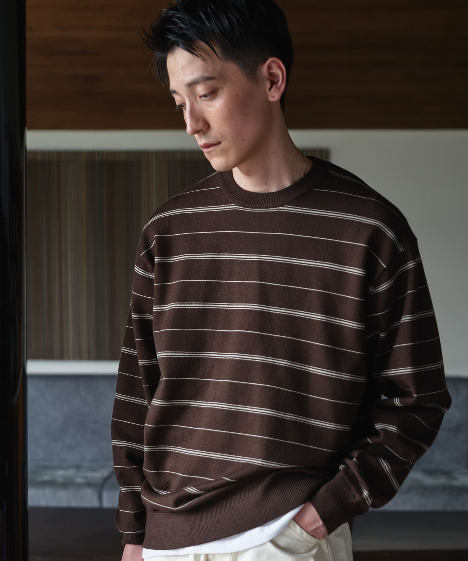 URBAN RESEARCH DOORS「『UR TECH』200日ニット クルーネック 26AW」|ニット・セーター|