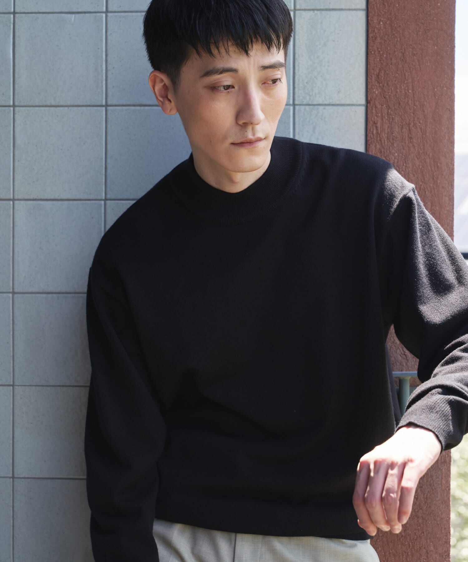 URBAN RESEARCH DOORS「『UR TECH』200日ニット モックネック 26AW」|ニット・セーター|