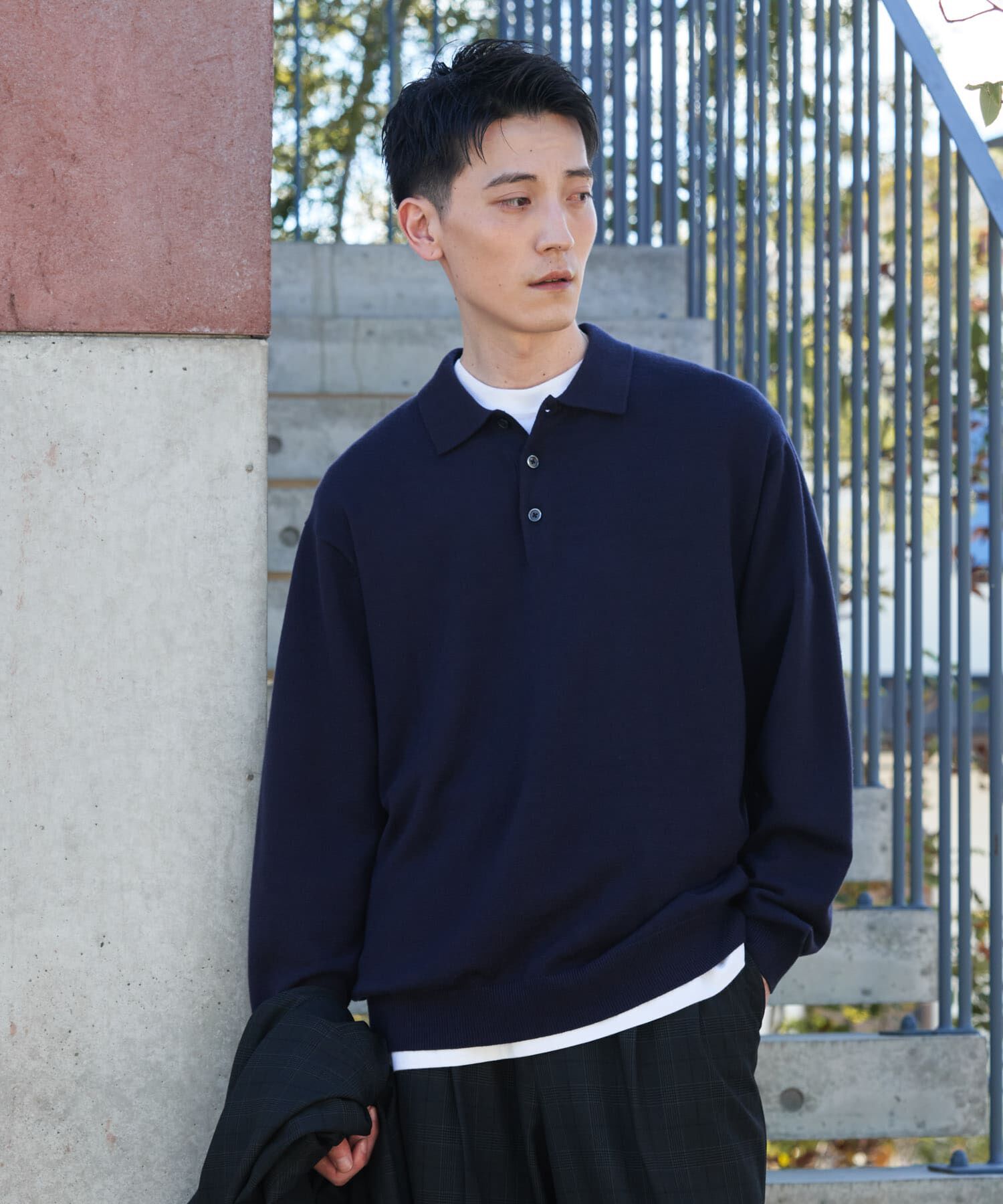 URBAN RESEARCH DOORS「『UR TECH』200日ニット ポロ 26AW」|ニット・セーター|