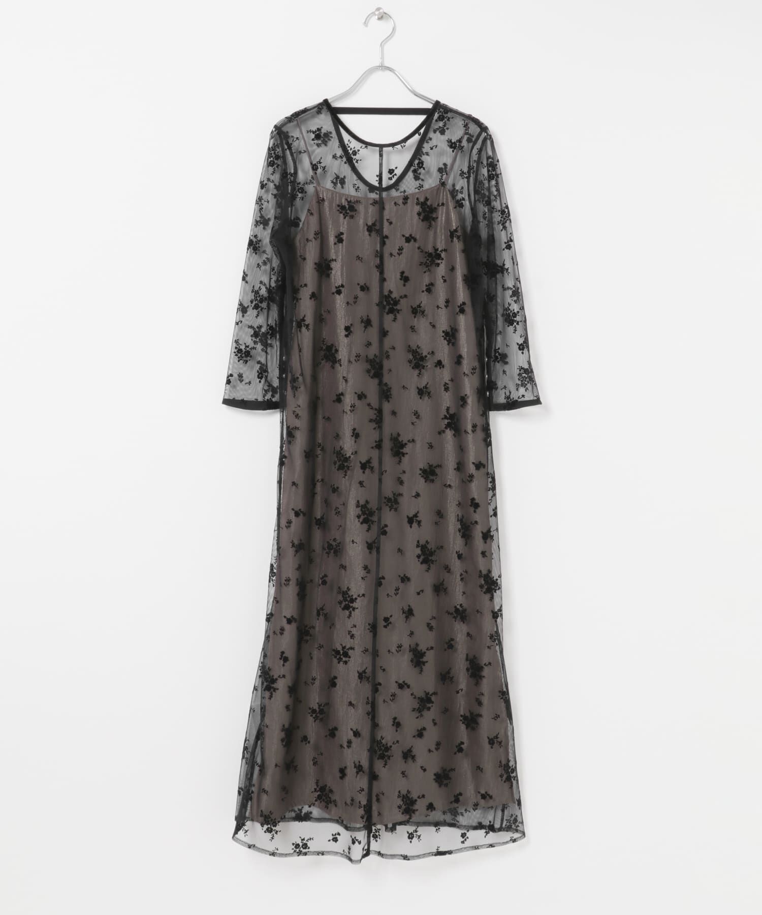 URBAN RESEARCH ROSSO「kaene　フロッキーサテン2WAYドレス」|ワンピース|