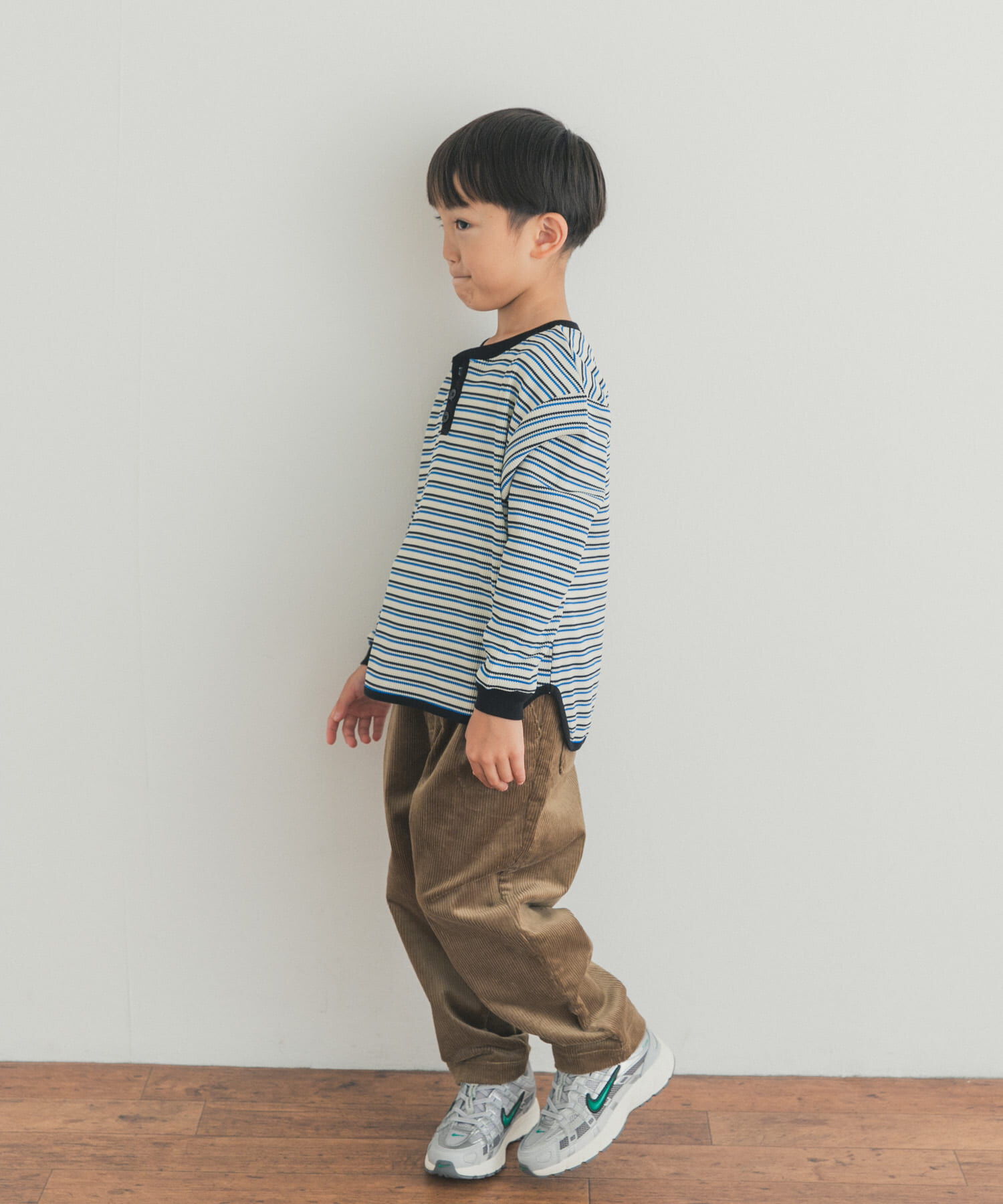 URBAN RESEARCH DOORS「『150サイズあり』ワッフルボーダーロングTシャツ(KIDS)」|その他|