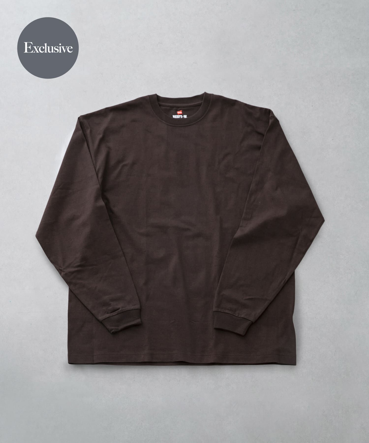 URBAN RESEARCH DOORS「『別注』HANES&times;DOORS　BEEFY-T DOORS FIT LONG-SLEEVE」|Tシャツ・カットソー|ブラウン