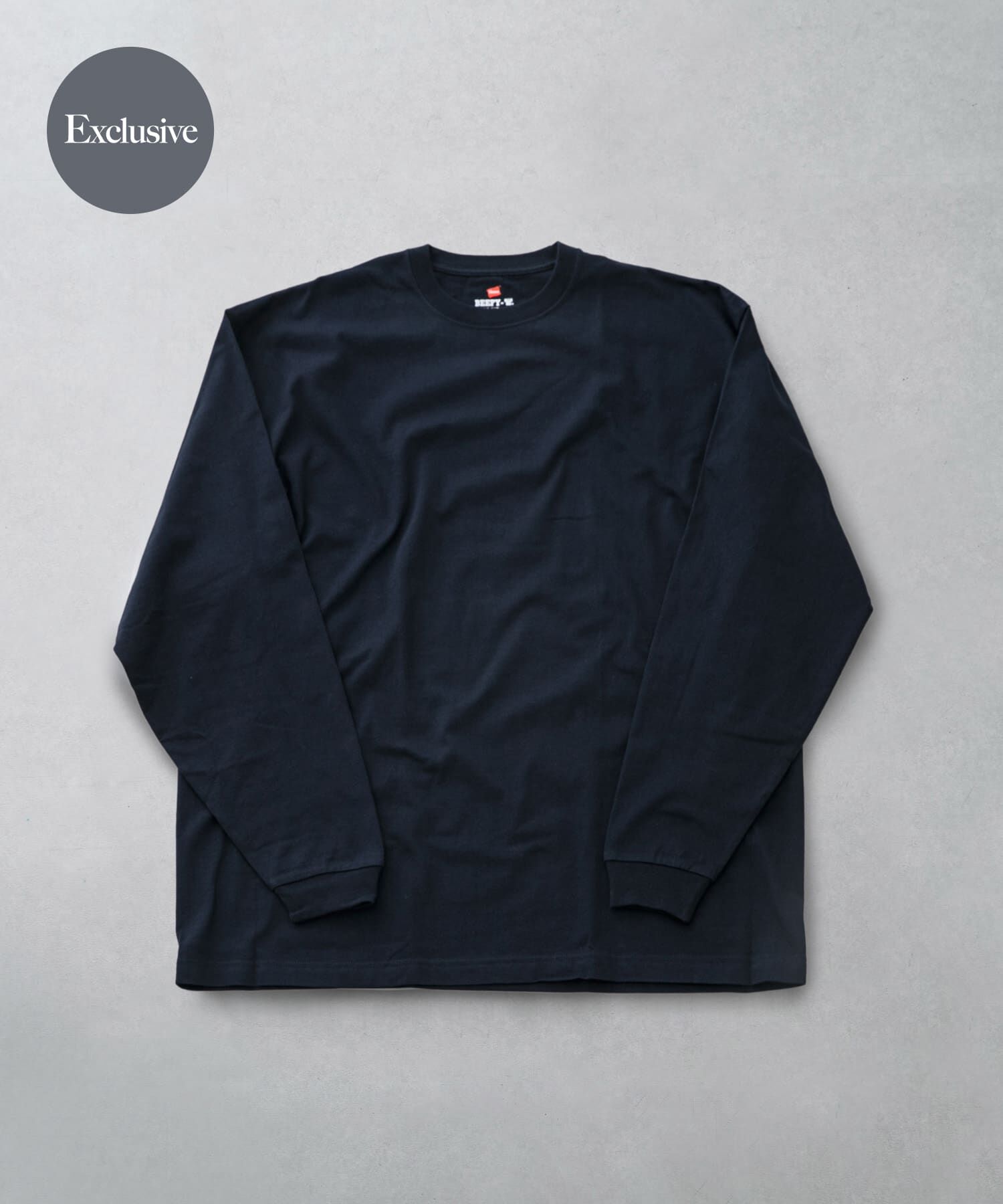 URBAN RESEARCH DOORS「『別注』HANES&times;DOORS　BEEFY-T DOORS FIT LONG-SLEEVE」|Tシャツ・カットソー|ネイビー