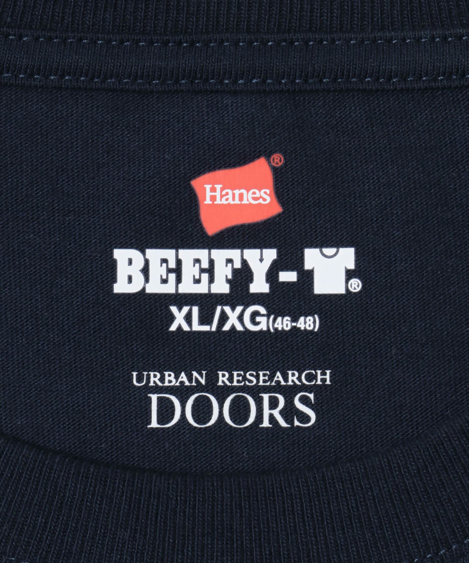 URBAN RESEARCH DOORS「『別注』HANES&times;DOORS　BEEFY-T DOORS FIT LONG-SLEEVE」|Tシャツ・カットソー|