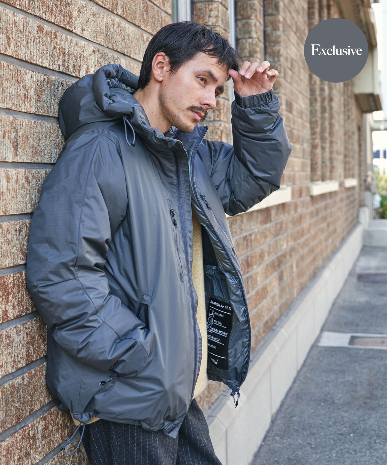 URBAN RESEARCH DOORS「『別注』NANGA&times;DOORS　AURORA TEX DOWN PARKA 26AW」|ダウン|チャコールグレー